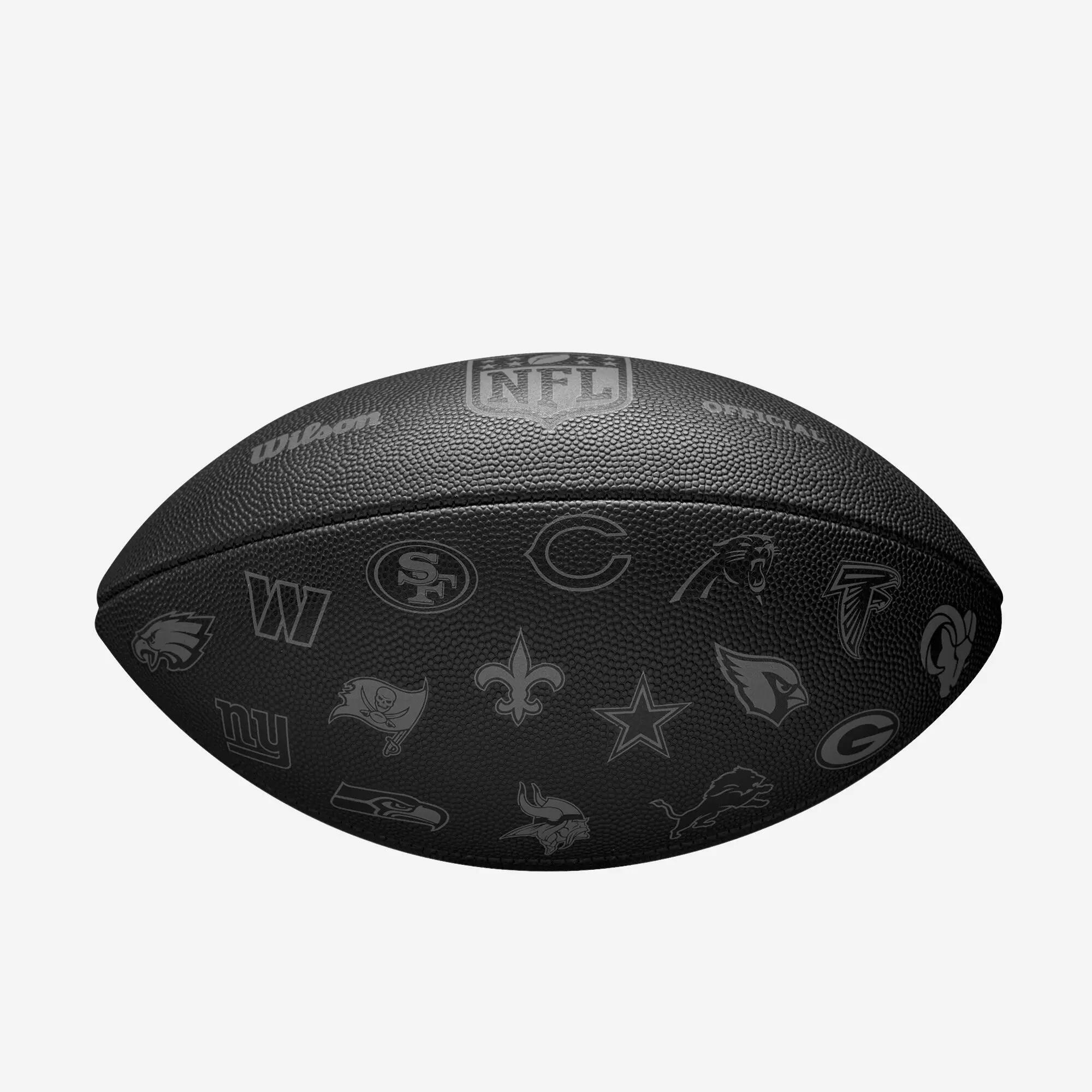 Ballon de football américain - Replica NFL officiel Throwback 32 équipes noir 4/8