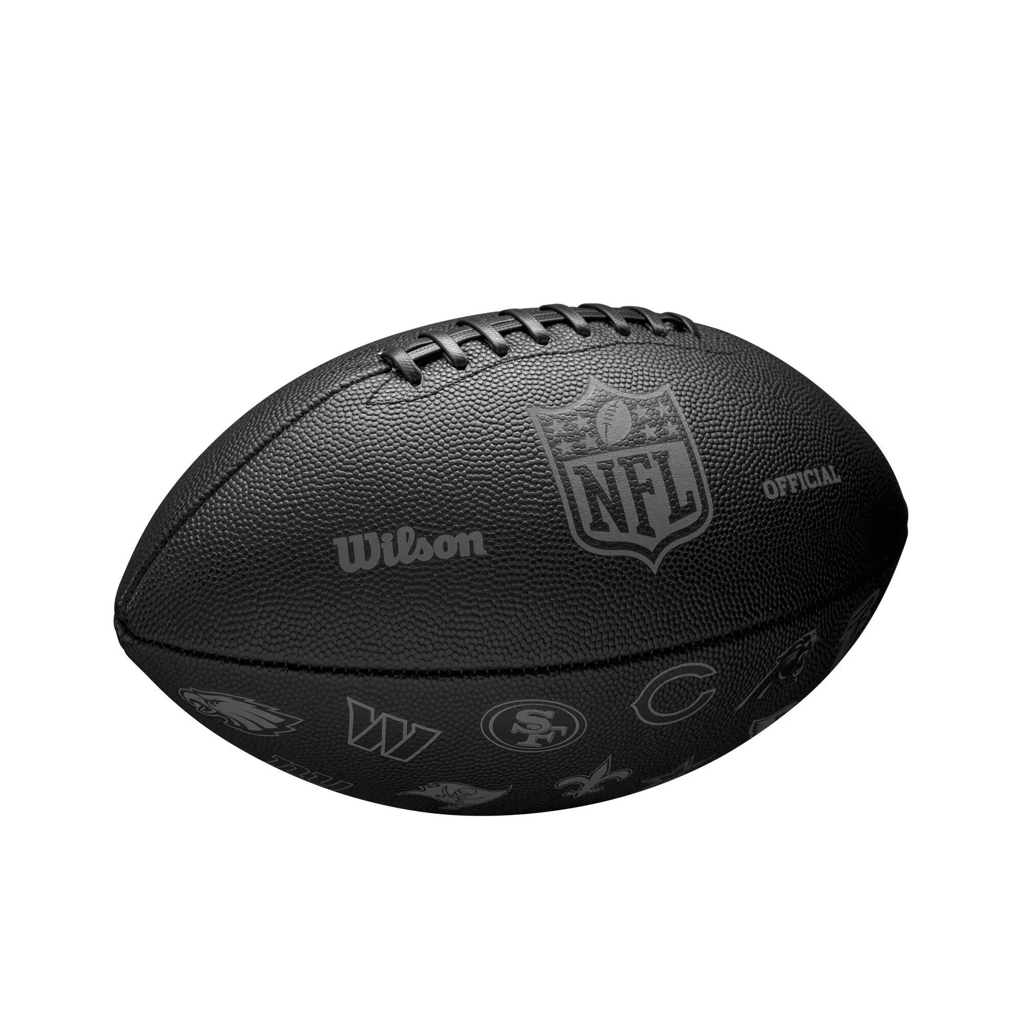 Ballon de football américain - Replica NFL officiel Throwback 32 équipes noir 2/8