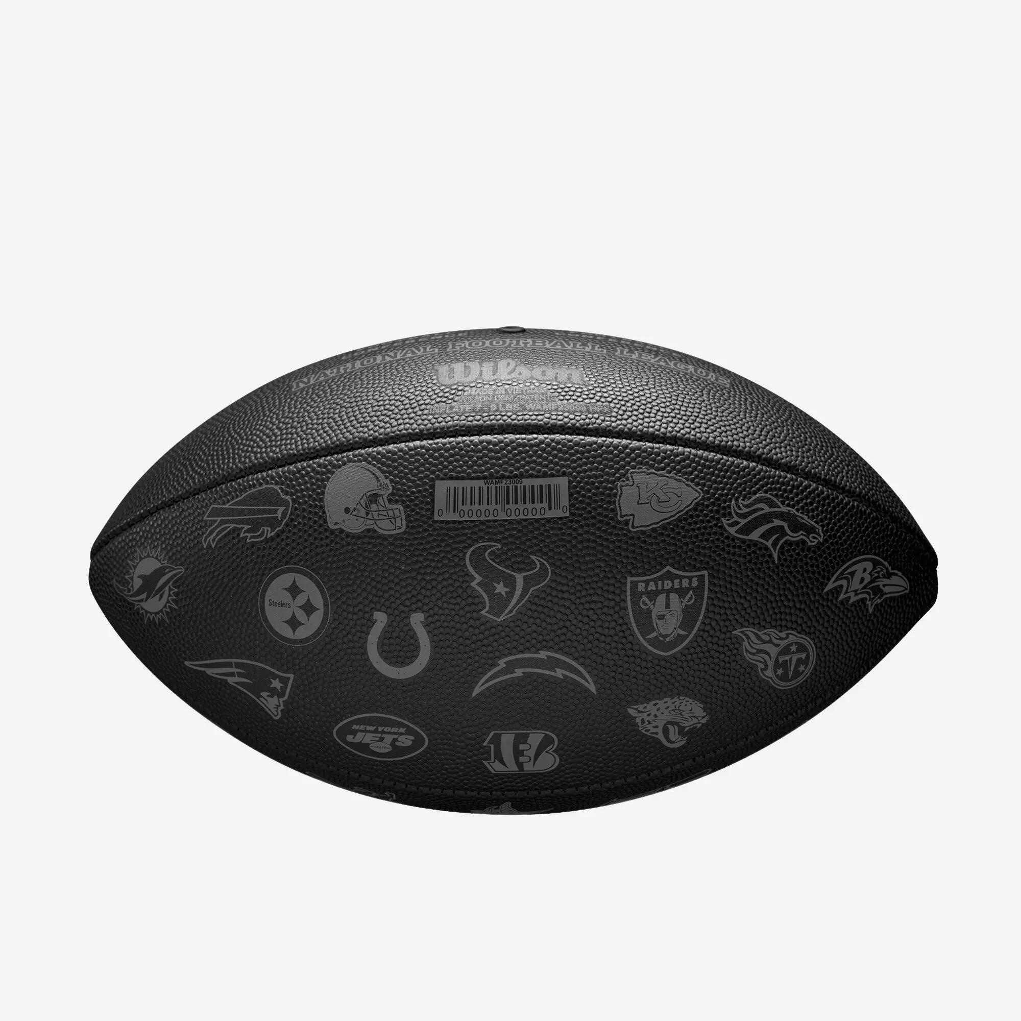 Ballon de football américain - Replica NFL officiel Throwback 32 équipes noir 8/8
