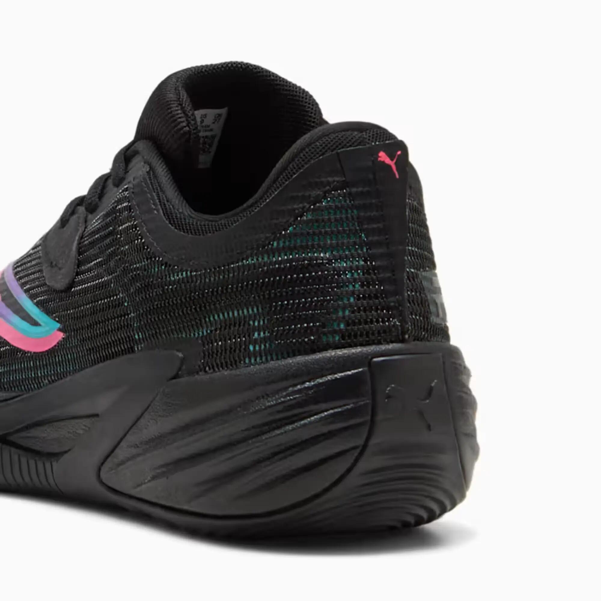 Chaussures de basketball Adulte - All-Pro Nitro 2 noir et vert 5/8