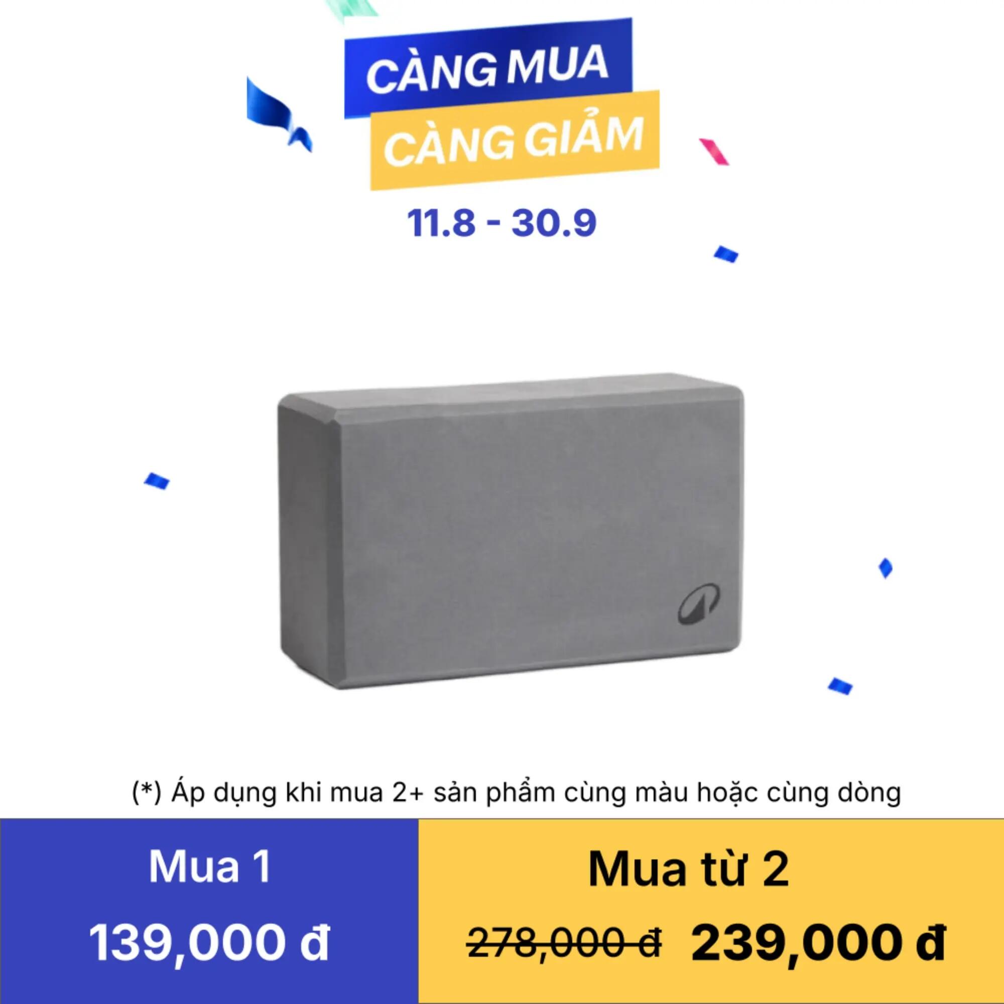 Cărămidă yoga din spumă, Gri 5/9