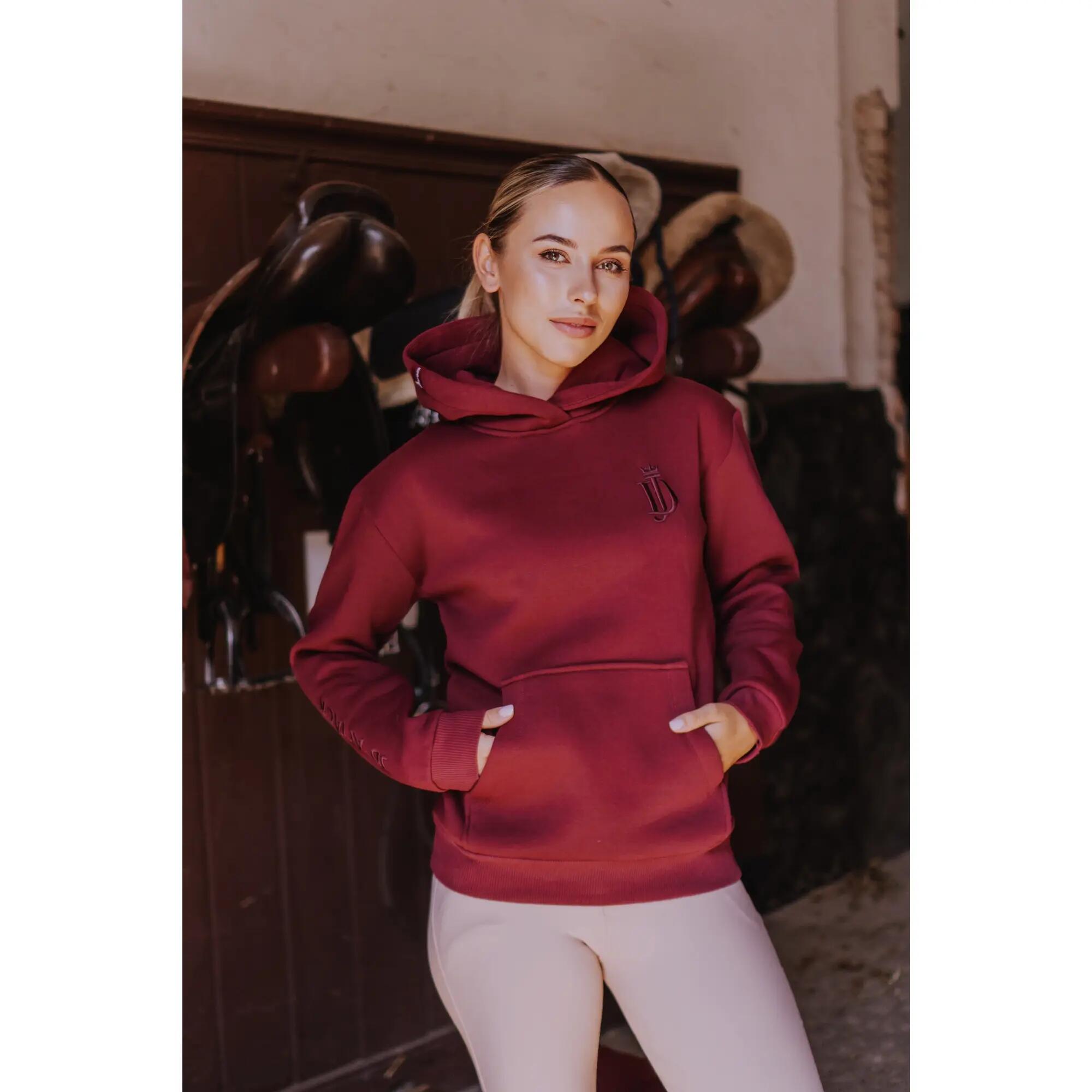 Bluza jeździecka z kapturem damska Pure JD Attack 3/3