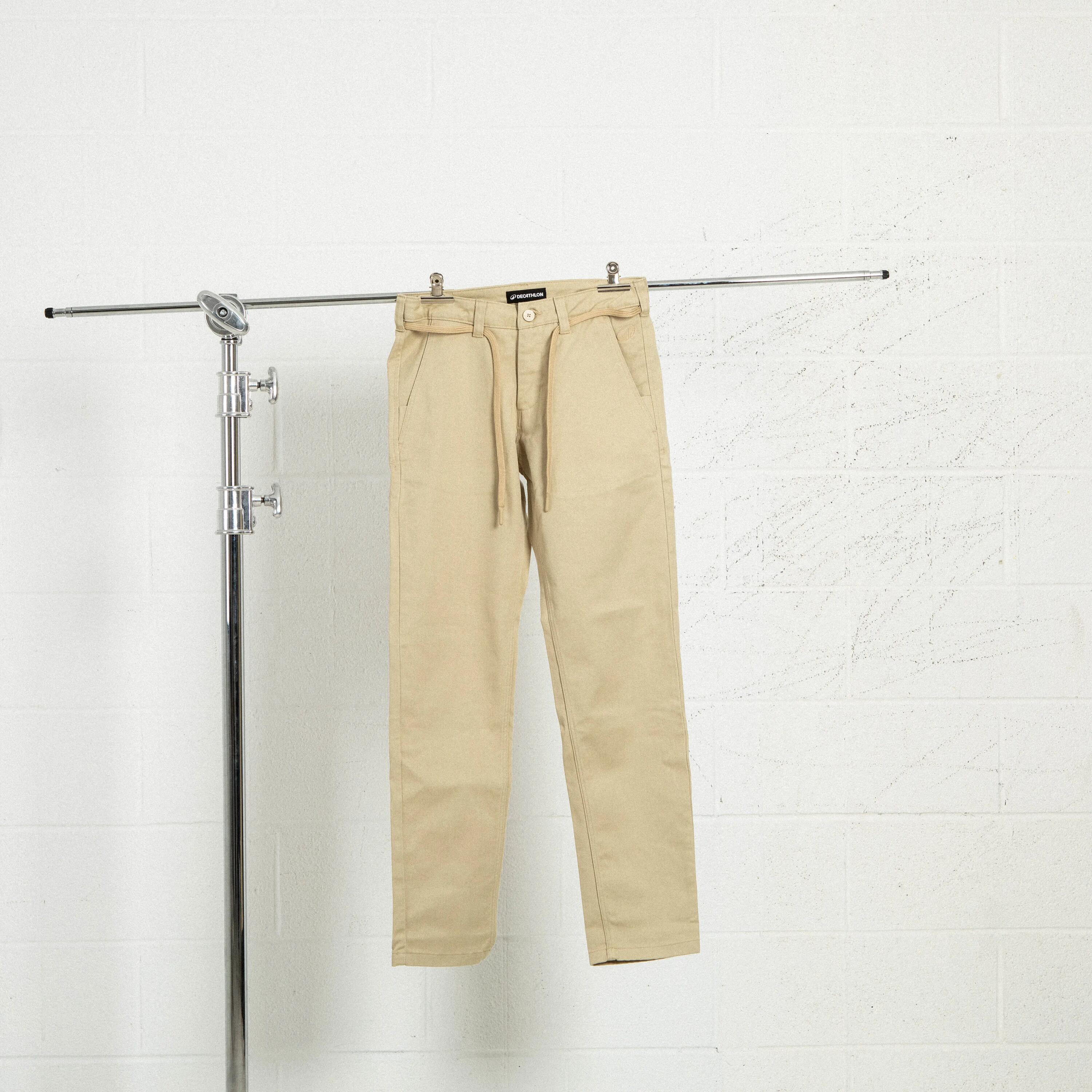 Pantalón Chino de Skate Unisex CN500 Beige 14/17