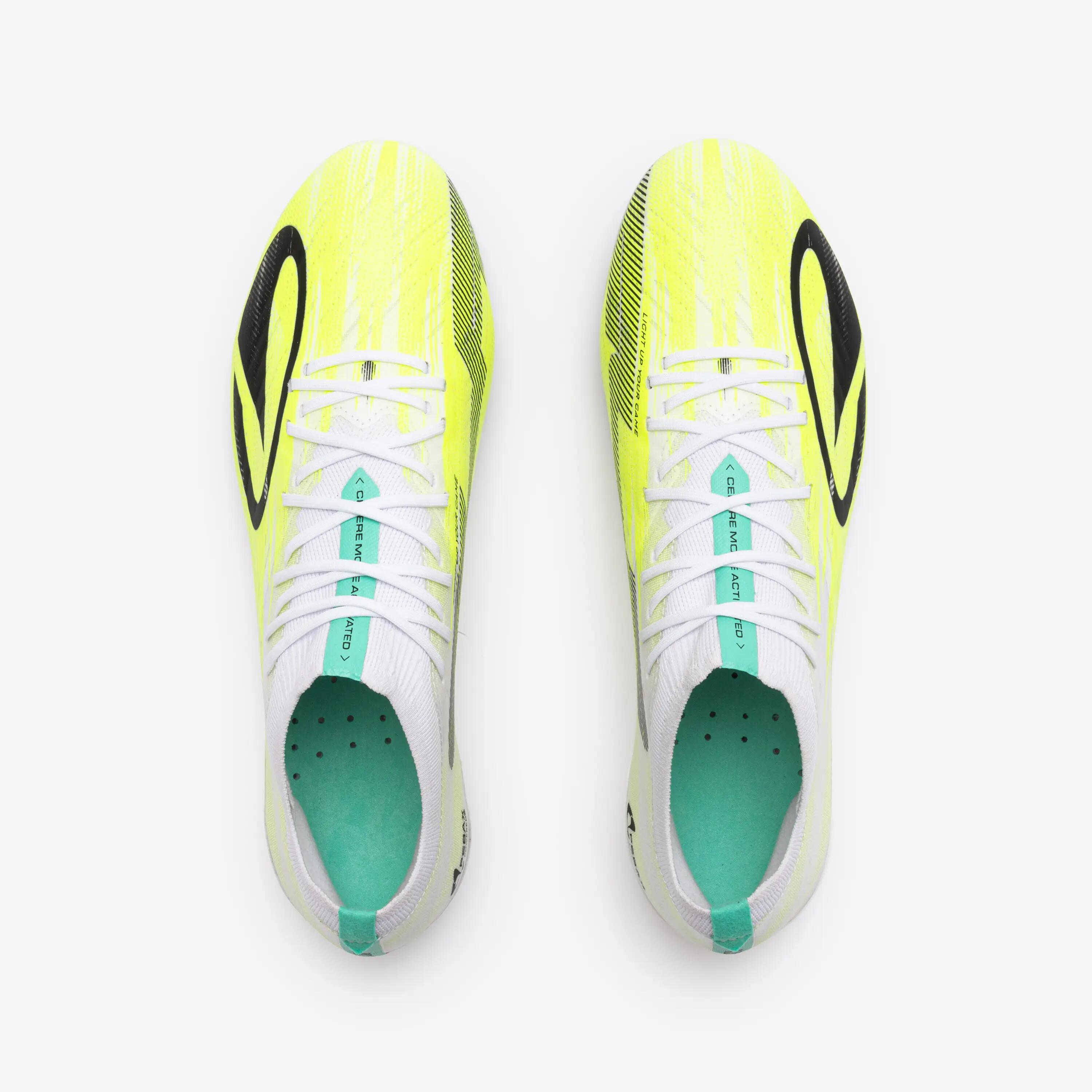 Chuteiras de futebol CLR 7 Elite SG White Yellow Meteor adulto 5/6