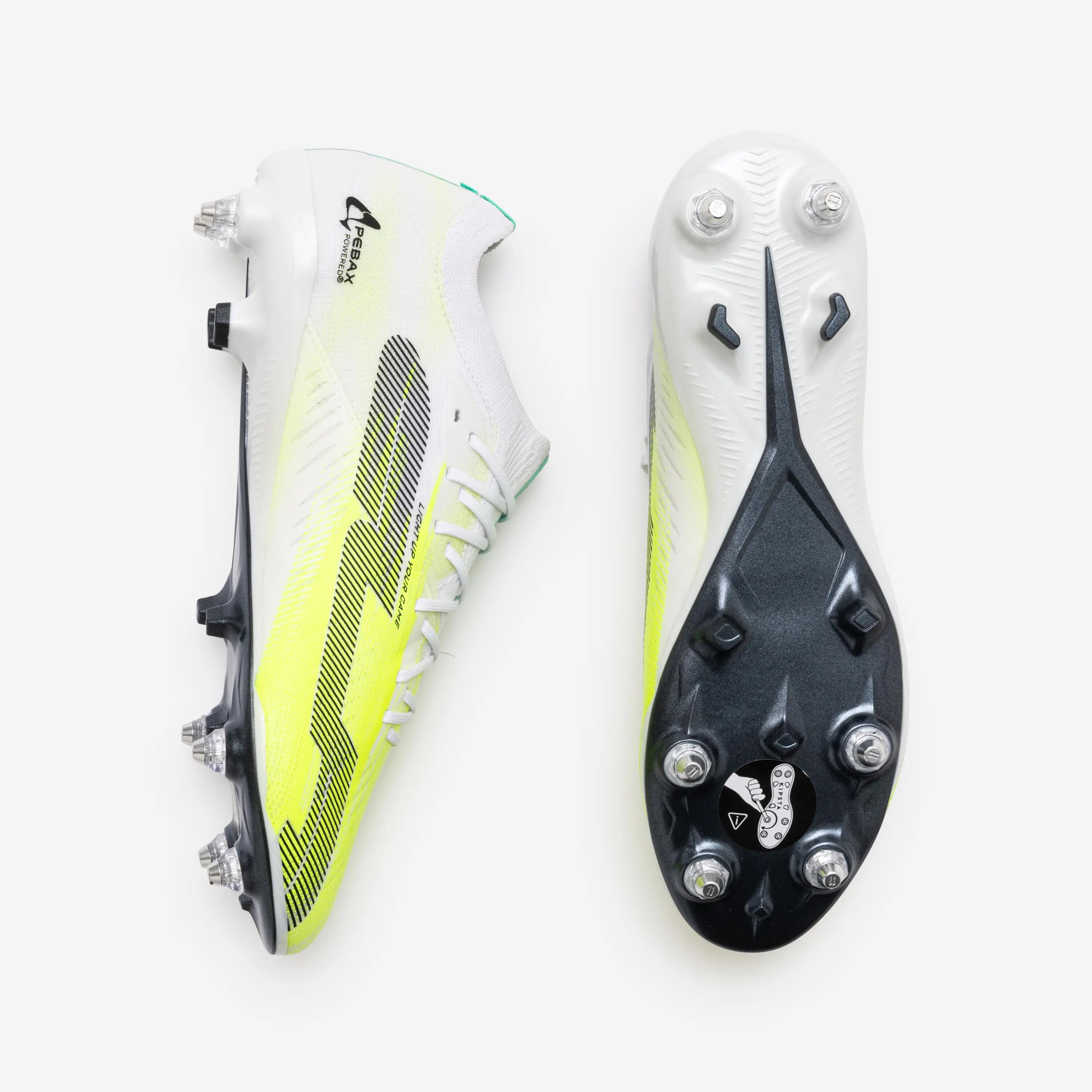 Chuteiras de futebol CLR 7 Elite SG White Yellow Meteor adulto 6/6