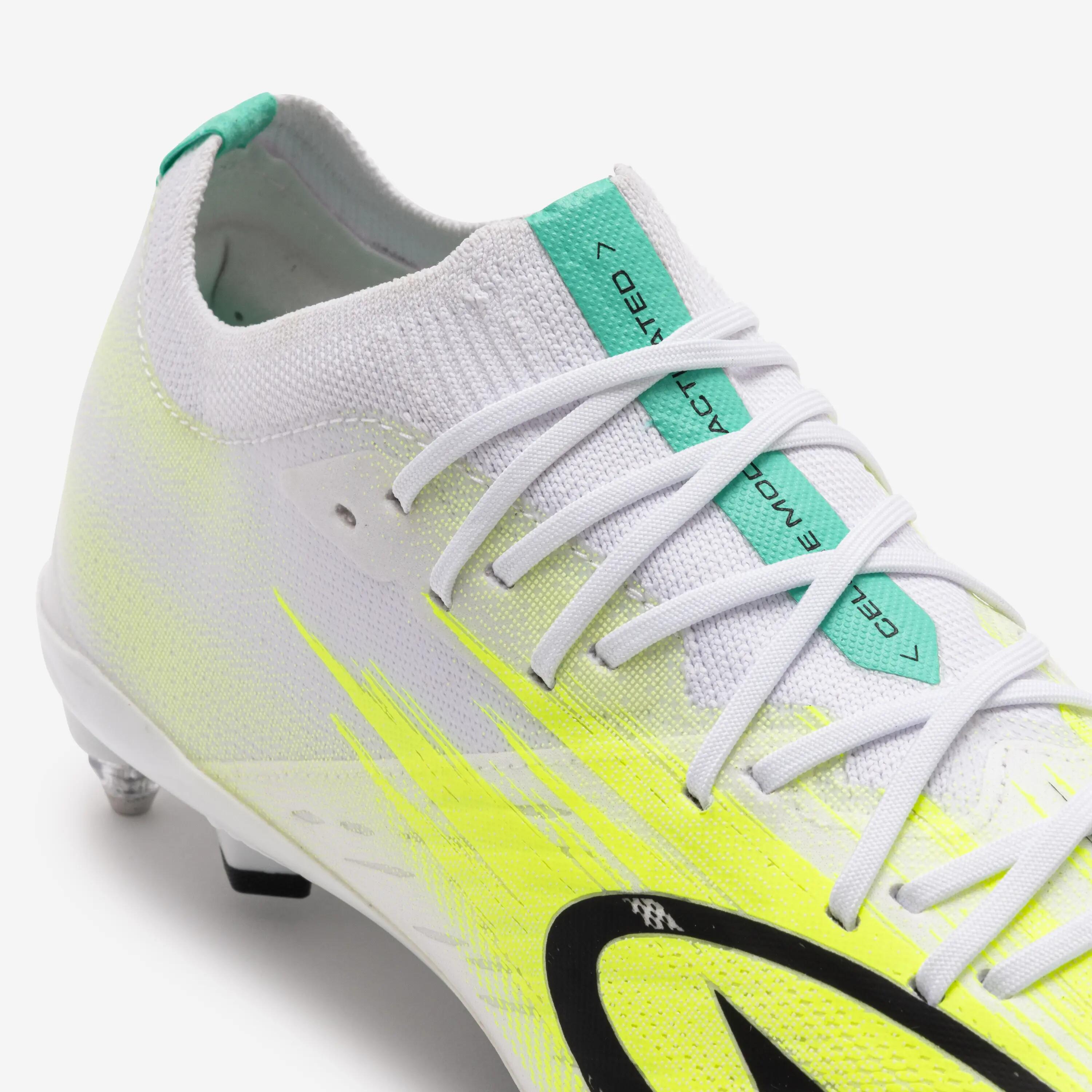 Chuteiras de futebol CLR 7 Elite SG White Yellow Meteor adulto 4/6