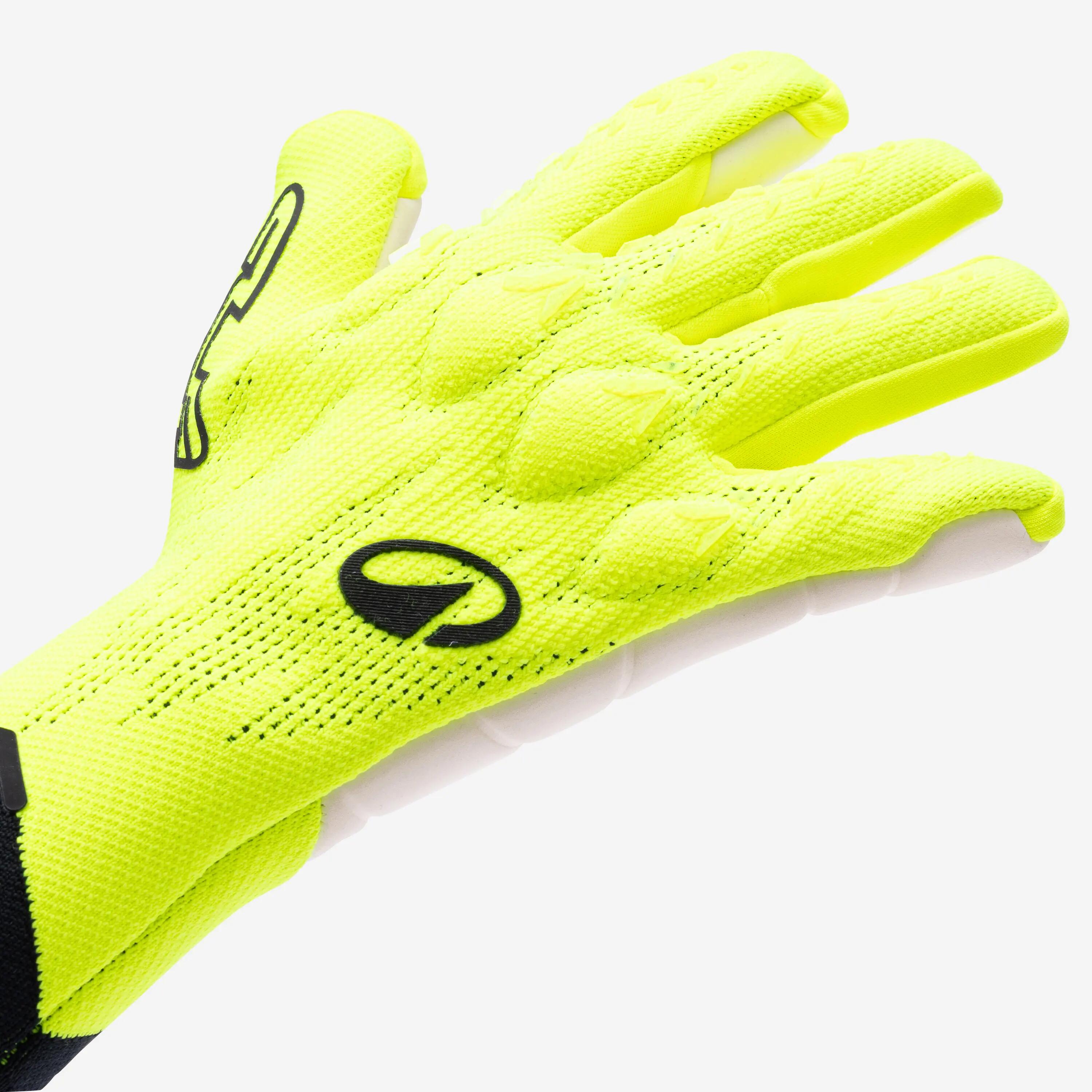 Gant de gardien de but CLR Pro adulte strapless jaune/noir 2/8