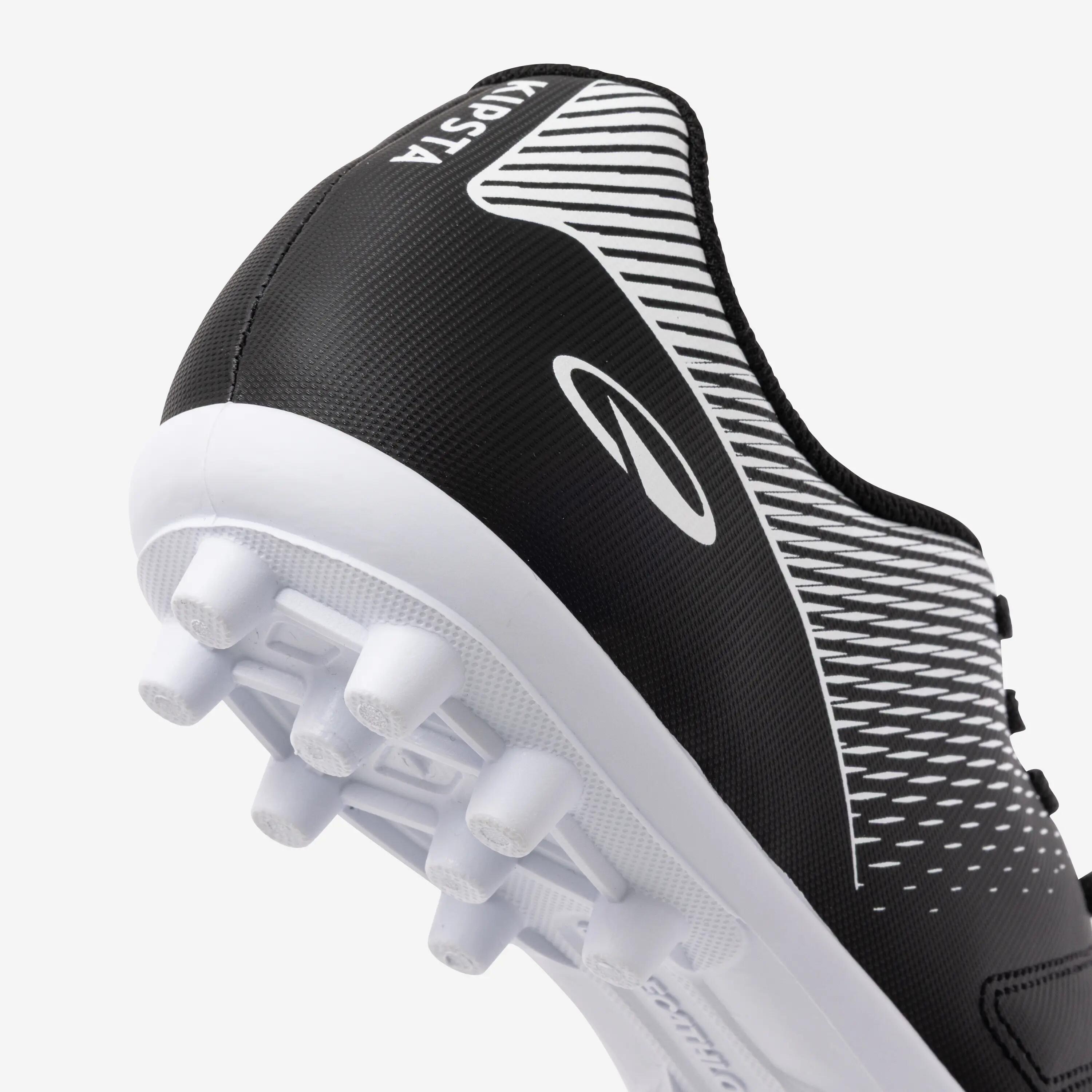 Chaussures de football adulte à lacets 100 FGAG noir 3/6