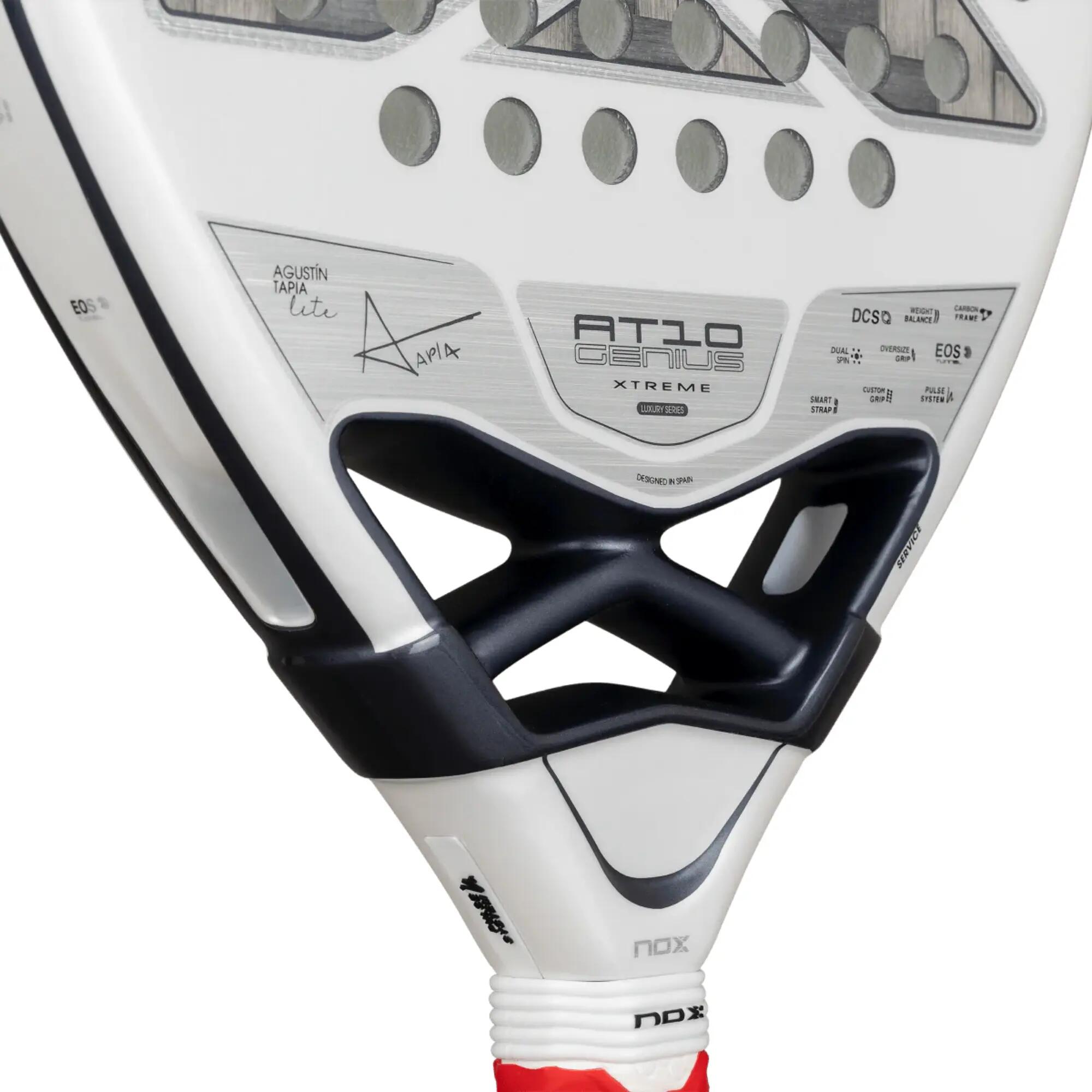 Pala de pádel ligera de aluminio de 12K Xtrem Nox AT10 Genius 4/8