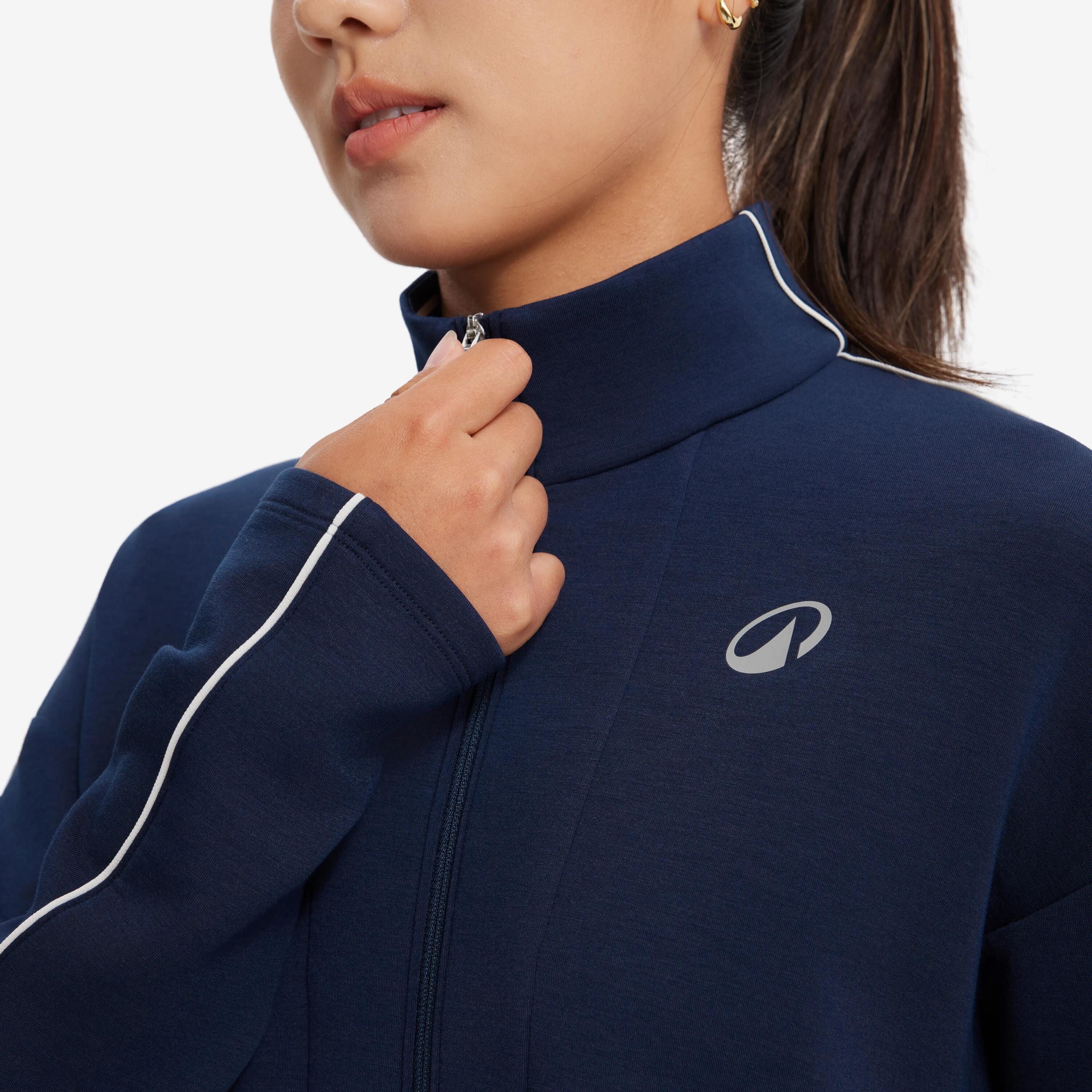 Thermo-Tennisjacke für Damen, TPA TH, Blau 22/28