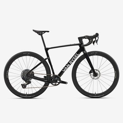 Bici gravel RCR-G Sram RIVAL AXS E1 XPLR nera ruote VR30 alu