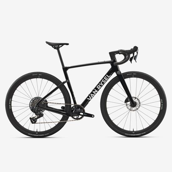 Bici gravel RCR-G Sram RIVAL AXS E1 XPLR nera ruote VR30 alu