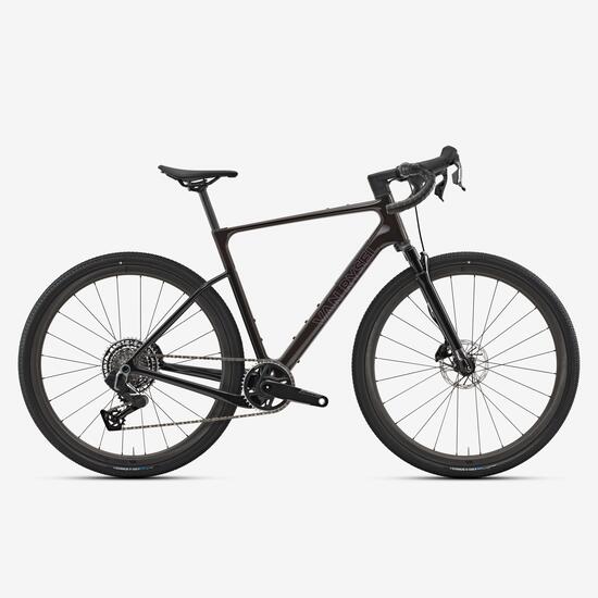Carbon gravelbike met vering EDR-G CF SRAM Force XPLR 1x13-speed bruin