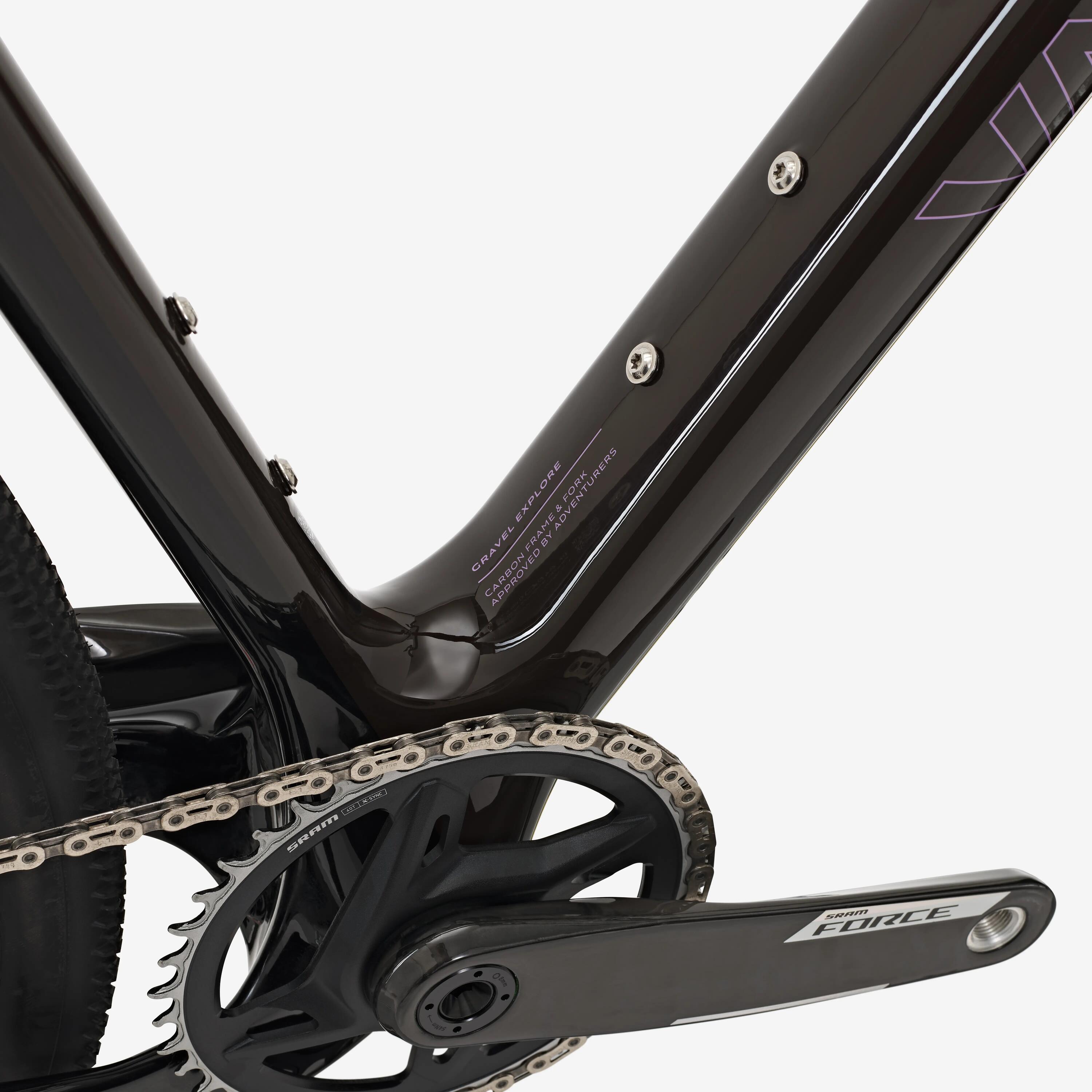 Gravelfiets EDR-G CF 1x13 SRAM Force XPLR bruin 14/19