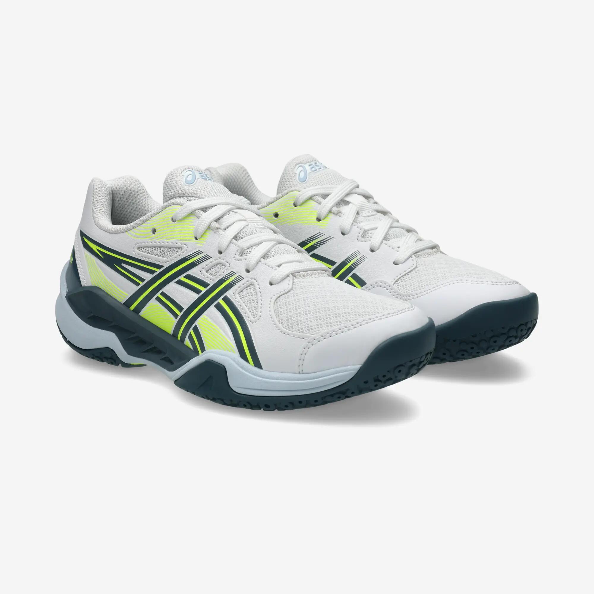 Chaussures de handball Enfant - Powerbreak GS JR blanc / bleu / jaune 2/8