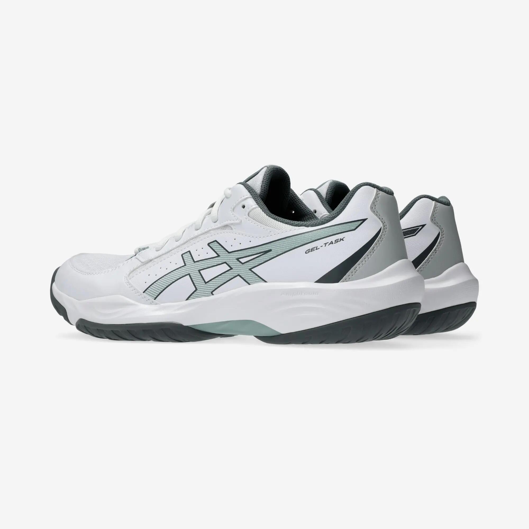 Chaussures de handball Adulte - Gel Task 4 gris et blanc 3/8