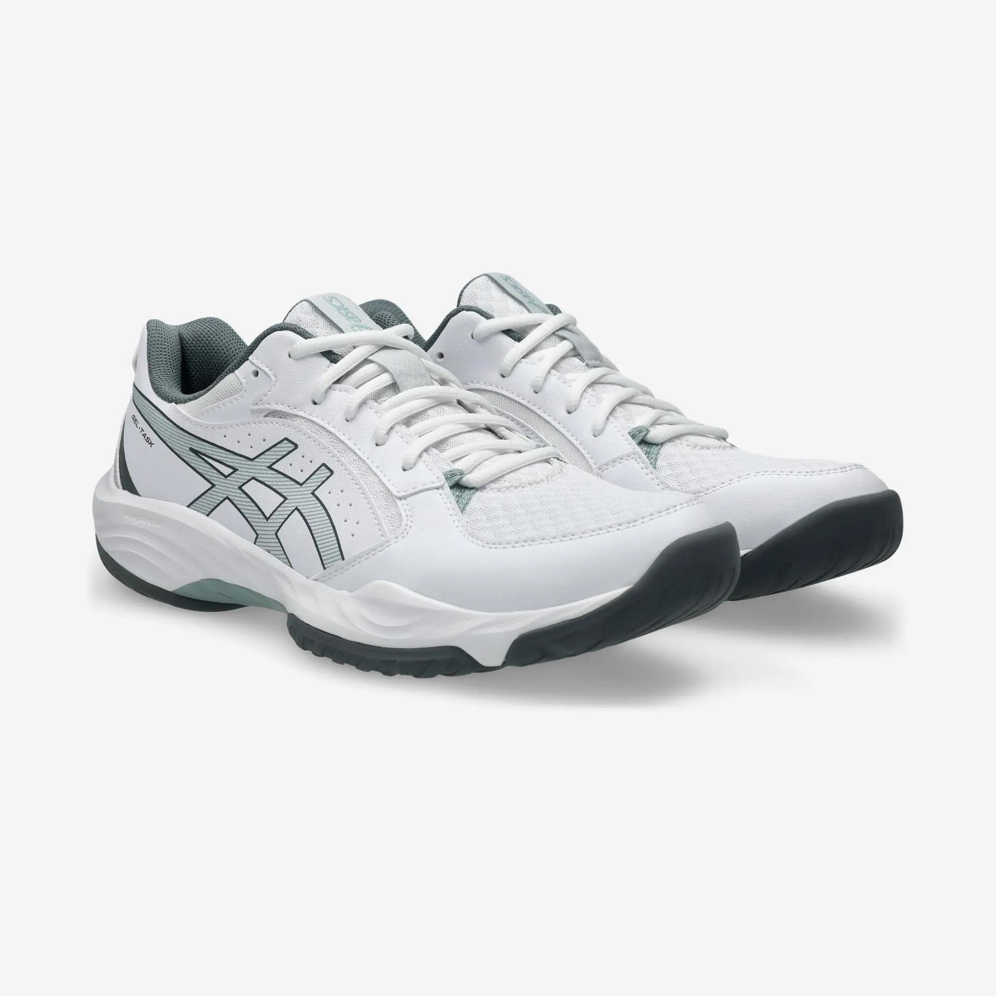 Chaussures de handball Adulte - Gel Task 4 gris et blanc 2/8