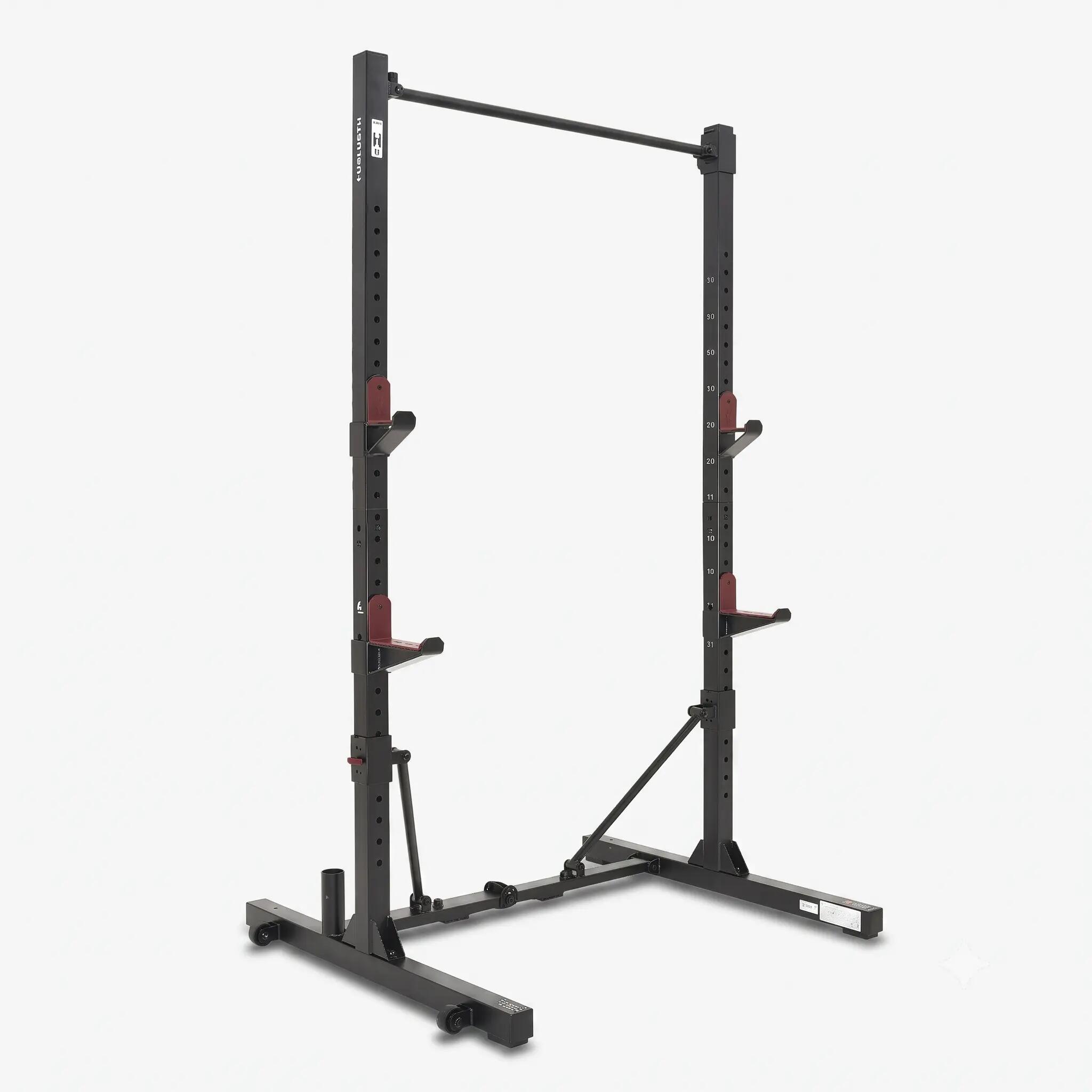 Rack Musculación 500 Plegable/Retráctil Sentadillas + Bench + Dominadas 1/15