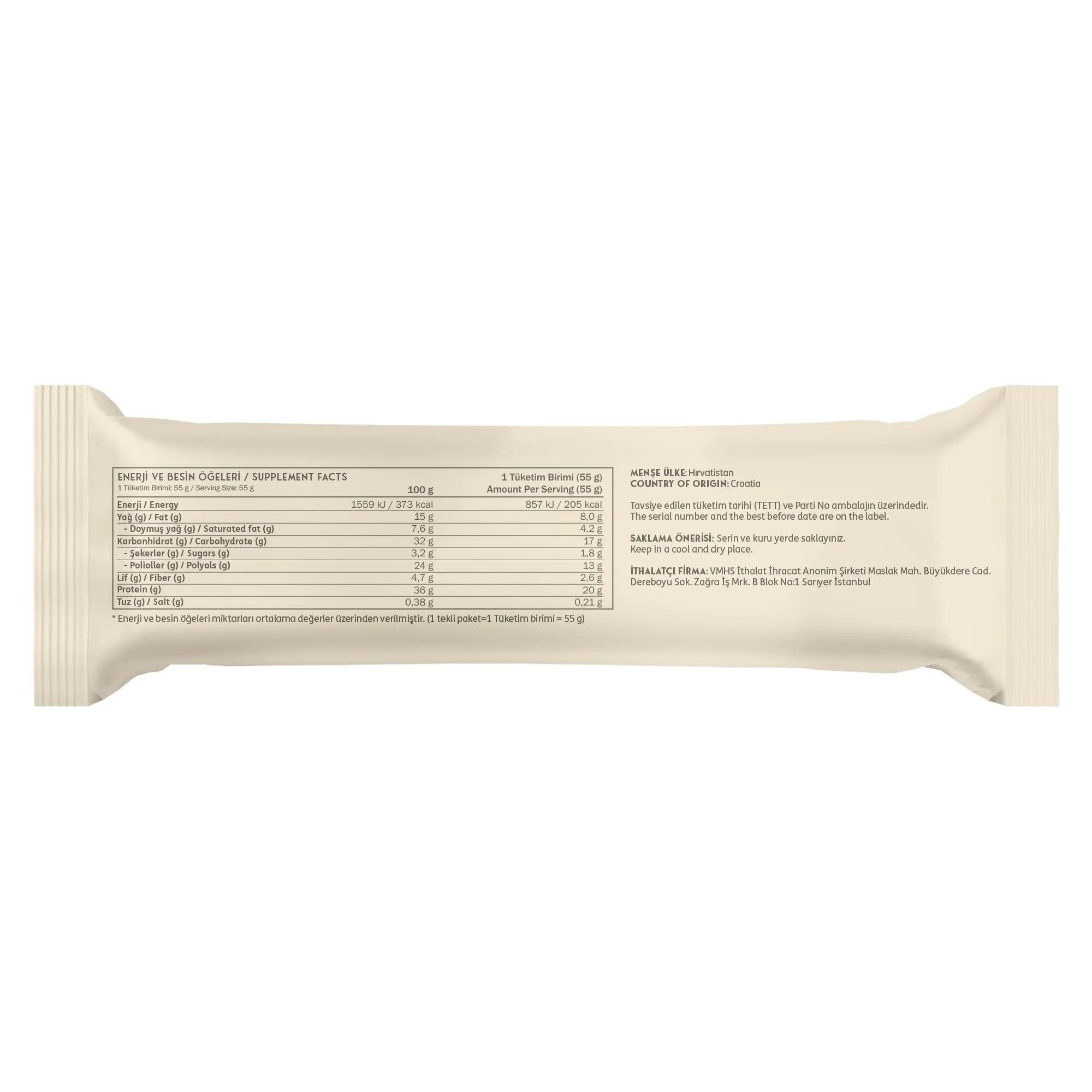 Clean Powders Deluxe Protein Bar - 55 Gr - Beyaz Çikolata Kurabiye Aromalı 3/3