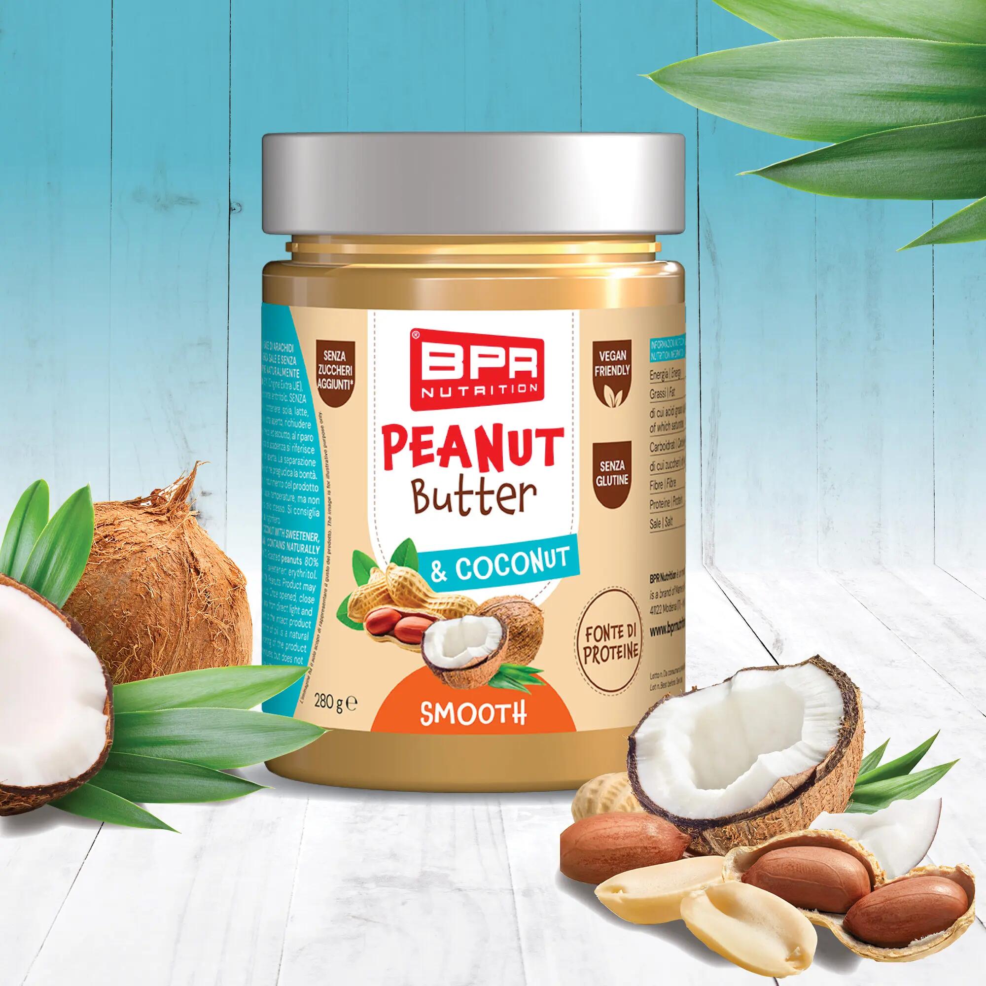 Peanut Butter al cocco crema finissima con arachidi tostate BPR Nutrition 2/2