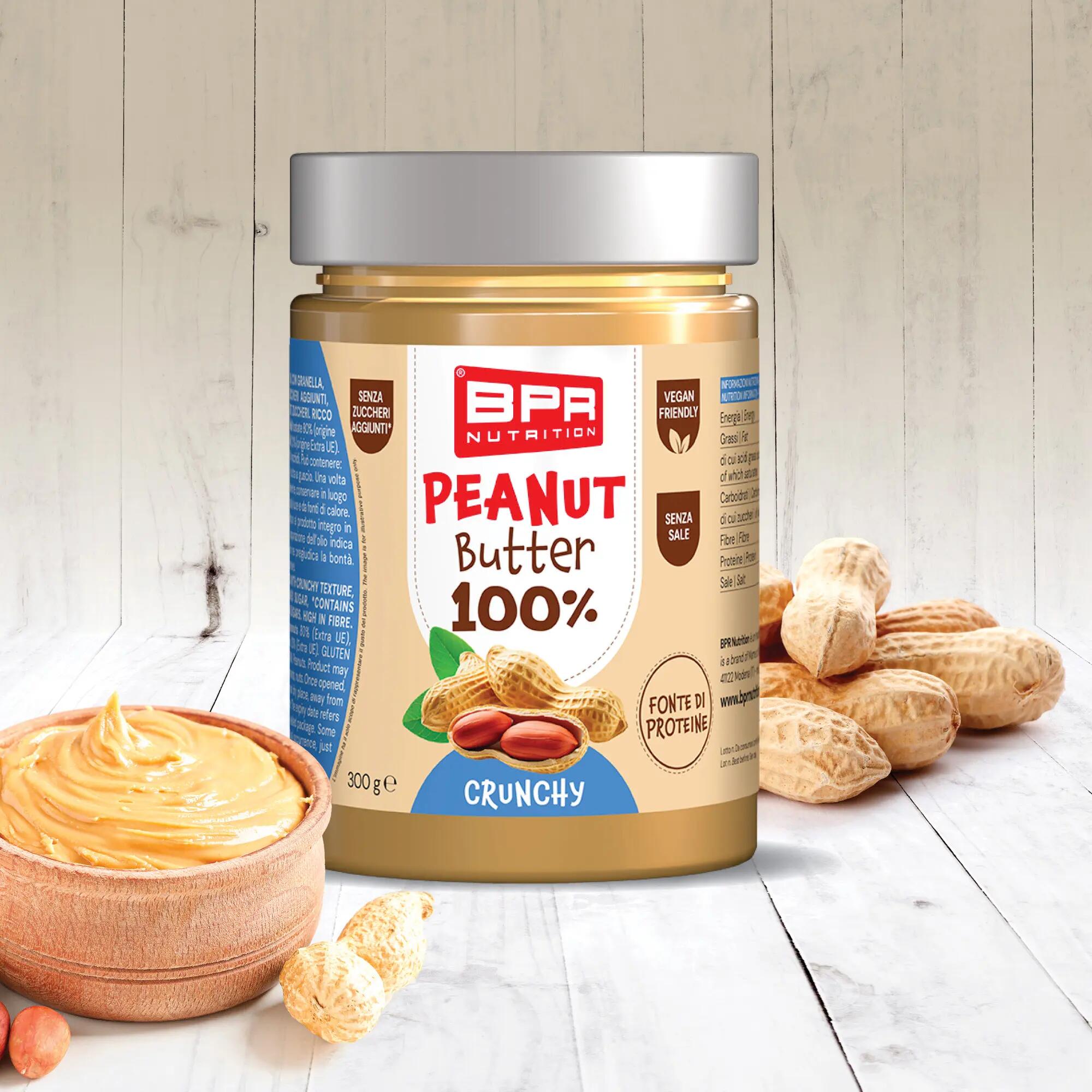 Peanut Butter Crunchy BPR senza sale e senza zuccheri aggiunti 2/2