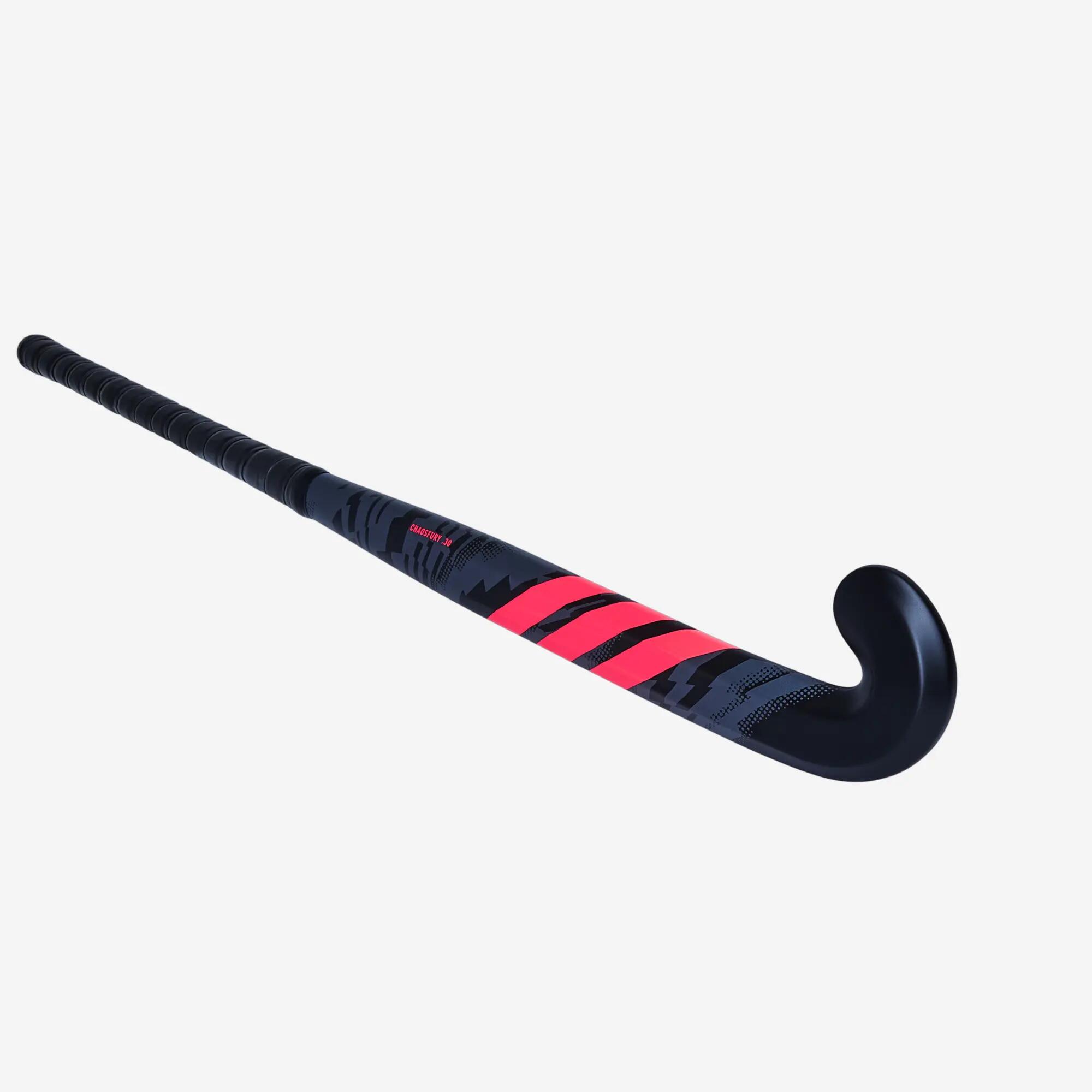Stick de hockey sur gazon Adulte - Chaosfury .30 noir/rose/gris 4/4