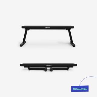 Gym Bench 100, Foldable, Max Weight 200 kg, Beginner, Delivered Assembled