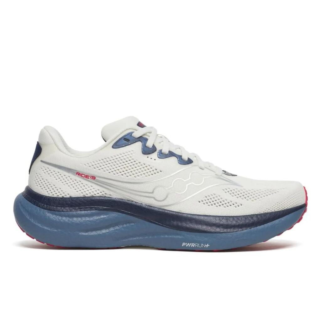 Tenis de running para Hombre Saucony Ride19 Ivory Storm - Blanco