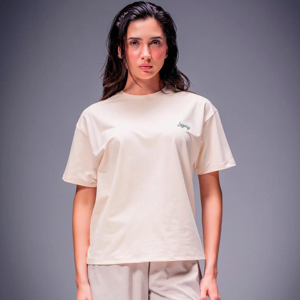 Camiseta amplia y suave para mujer, Racketball Loose Fit melón
