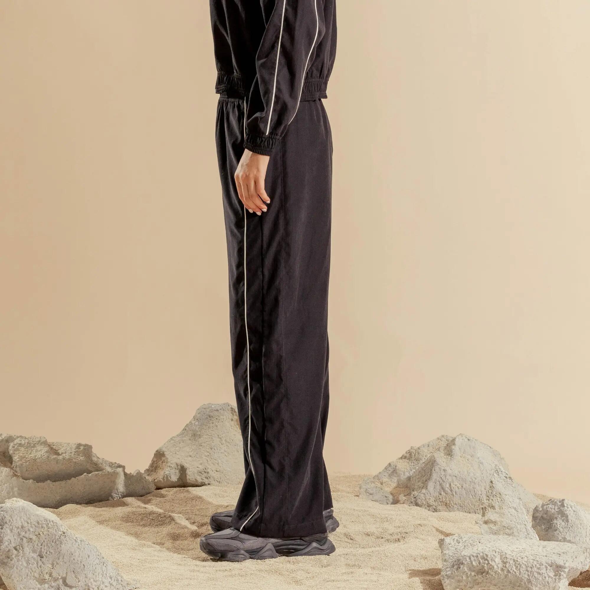 Pantalón de jogging cómodo para mujer, Racketball Athleisure negro 2/5