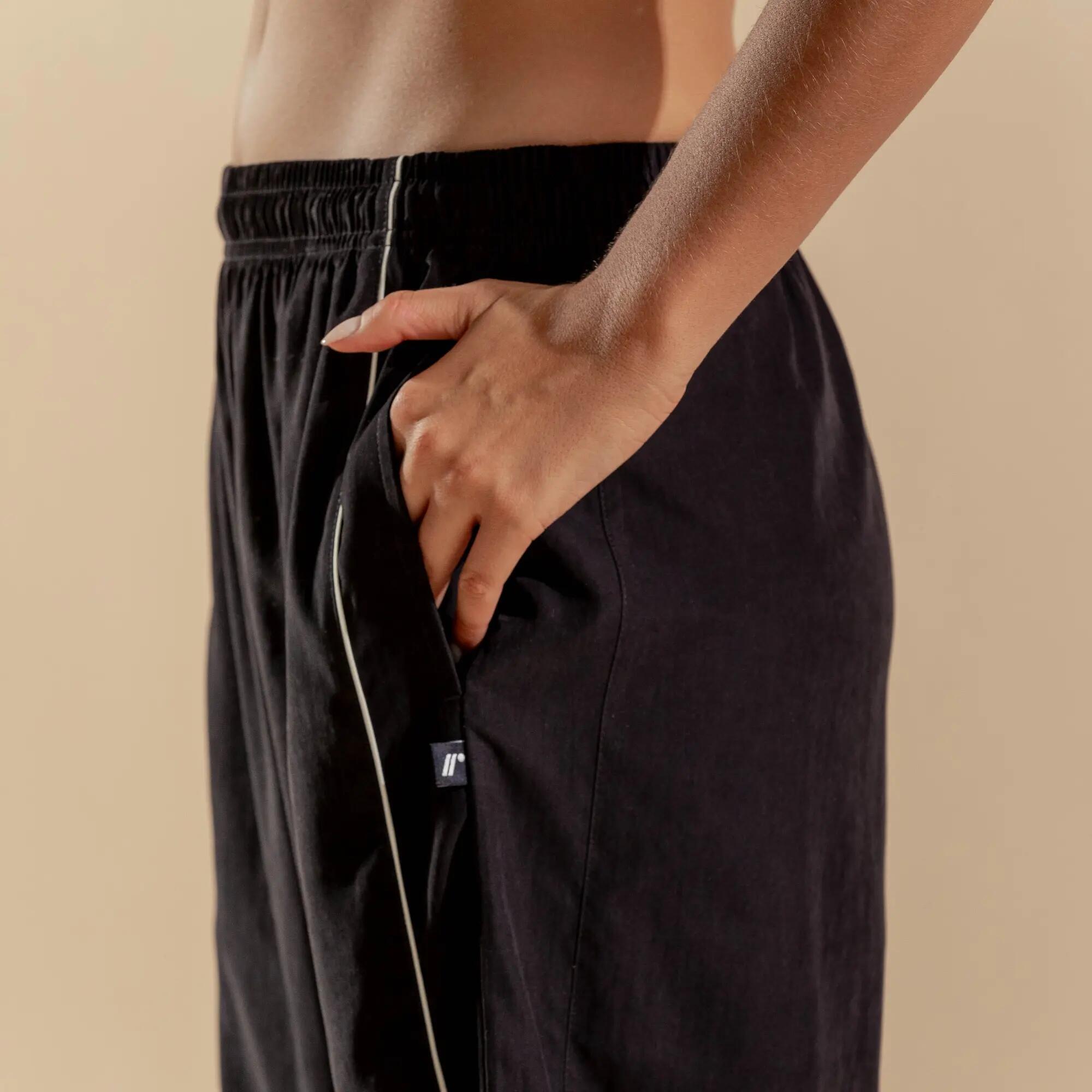 Pantalón de jogging cómodo para mujer, Racketball Athleisure negro 5/5