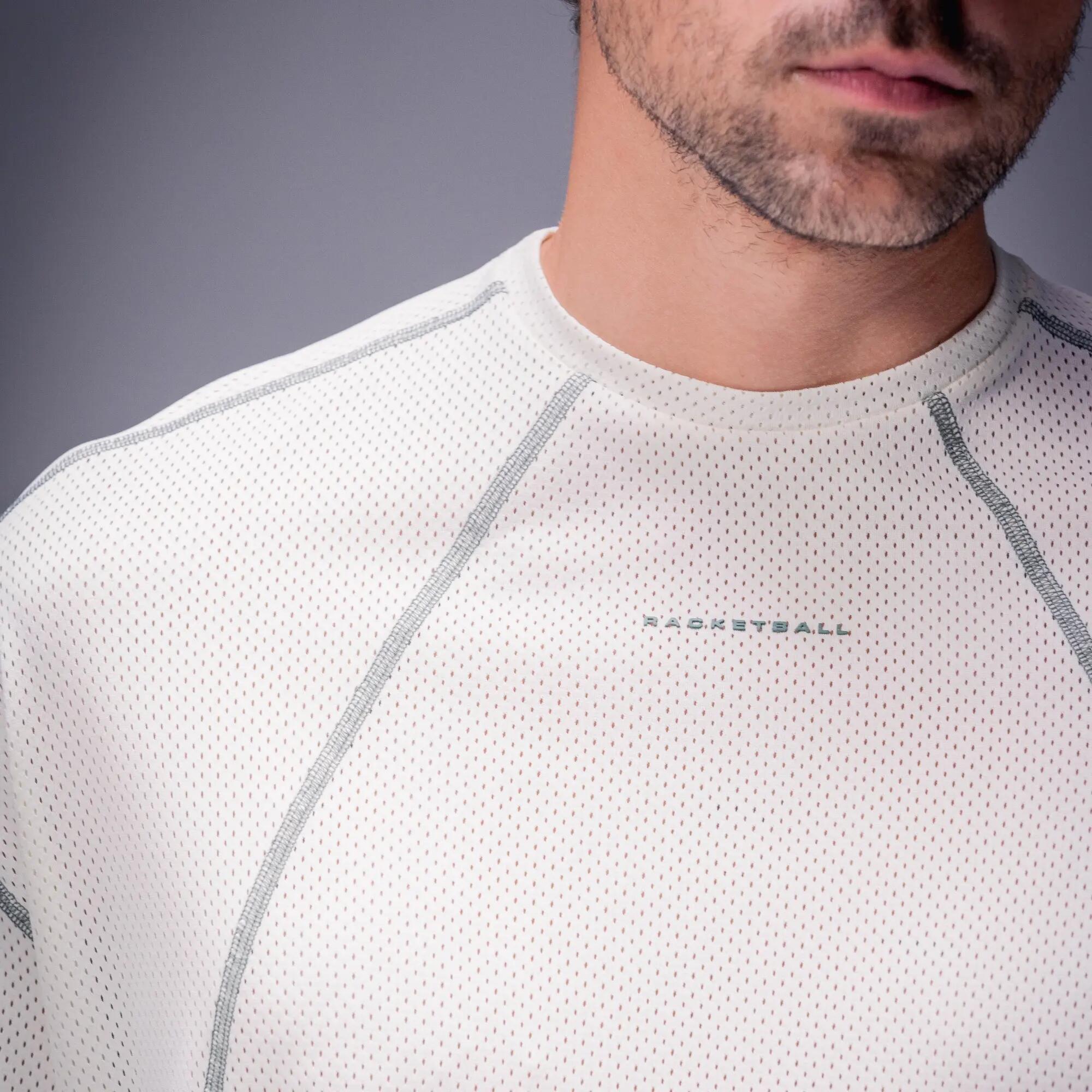 Camiseta deportiva oversize, Racketball Boxy blanco 5/7