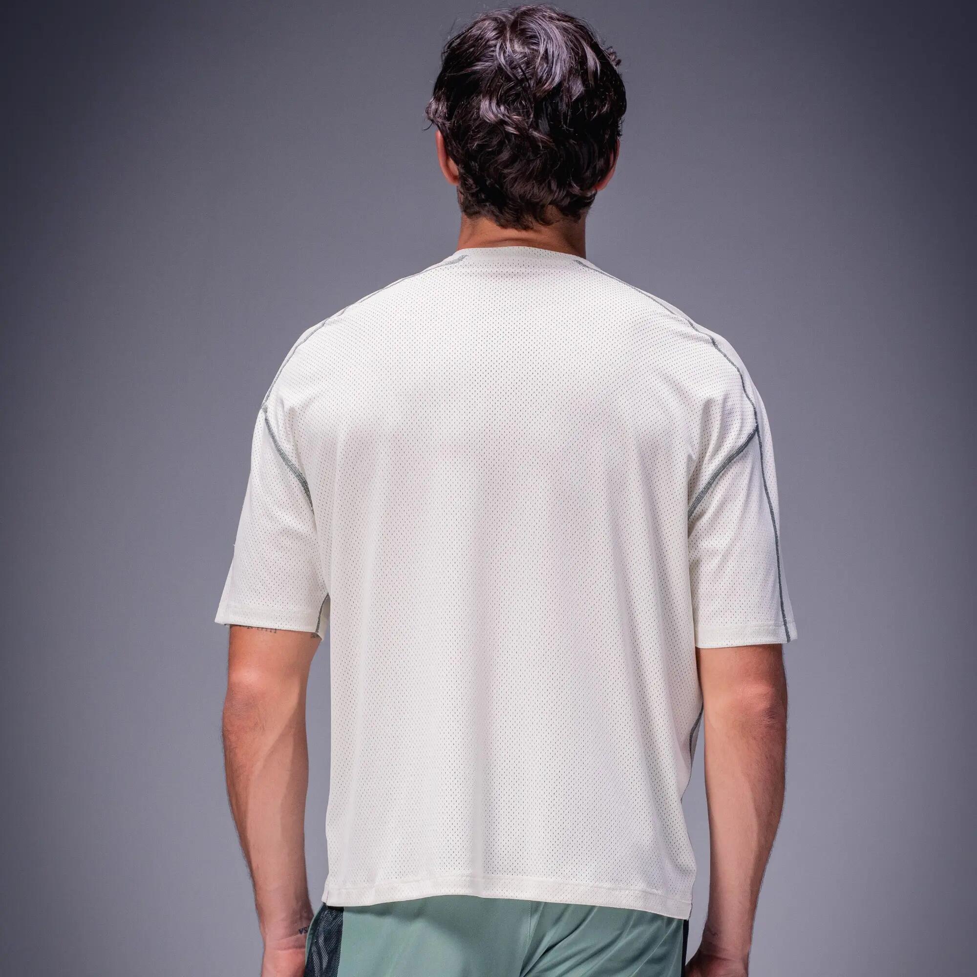 Camiseta deportiva oversize, Racketball Boxy blanco 3/7