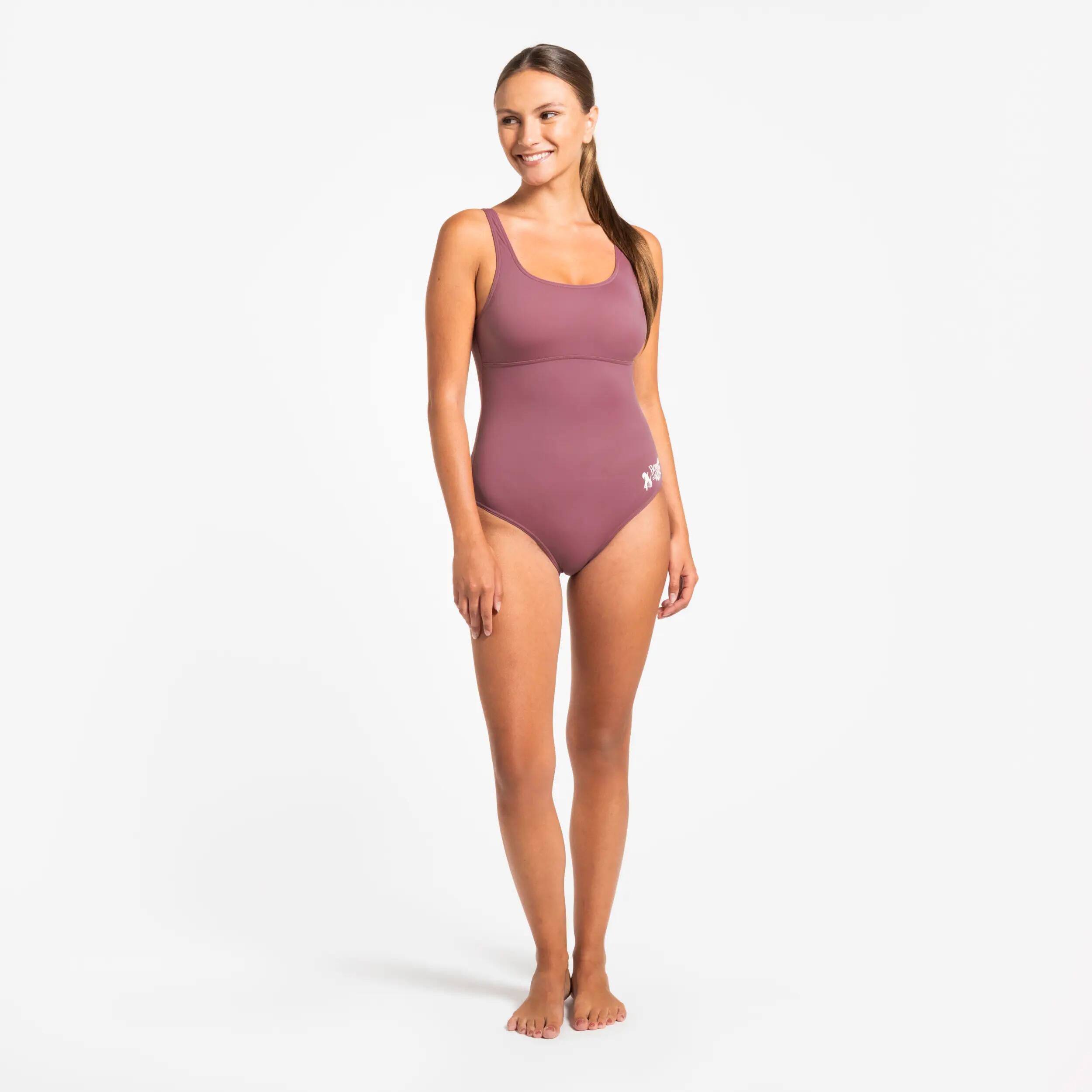 Maillot de bain 1 pièce Femme Heva, édition limitée "Bougeons en rose" 4/8