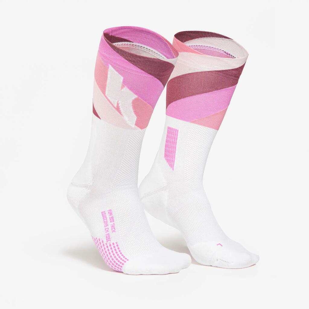 Adult running socks, Bougeons en Rose