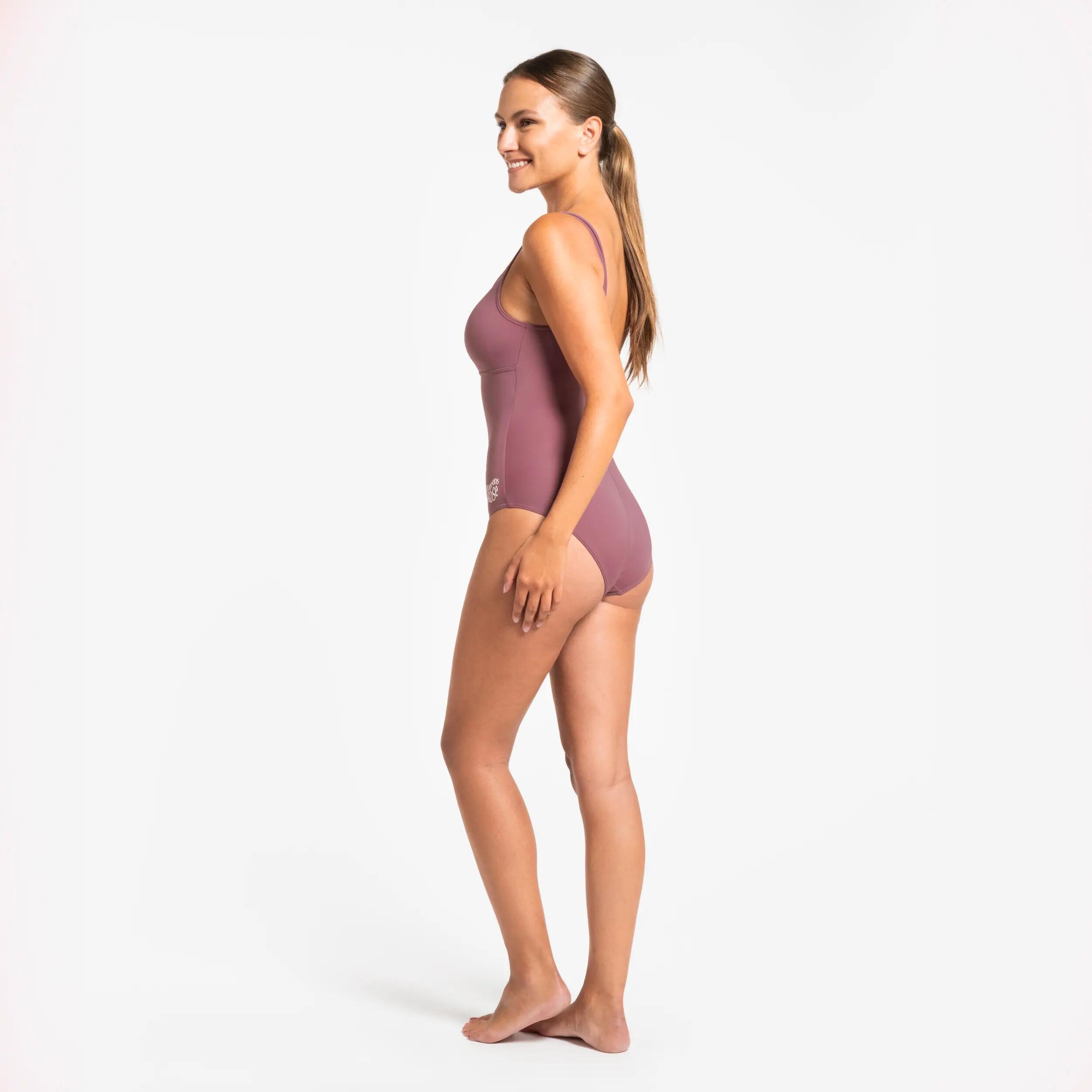 Maillot de bain 1 pièce Femme Heva, édition limitée "Bougeons en rose" 6/8