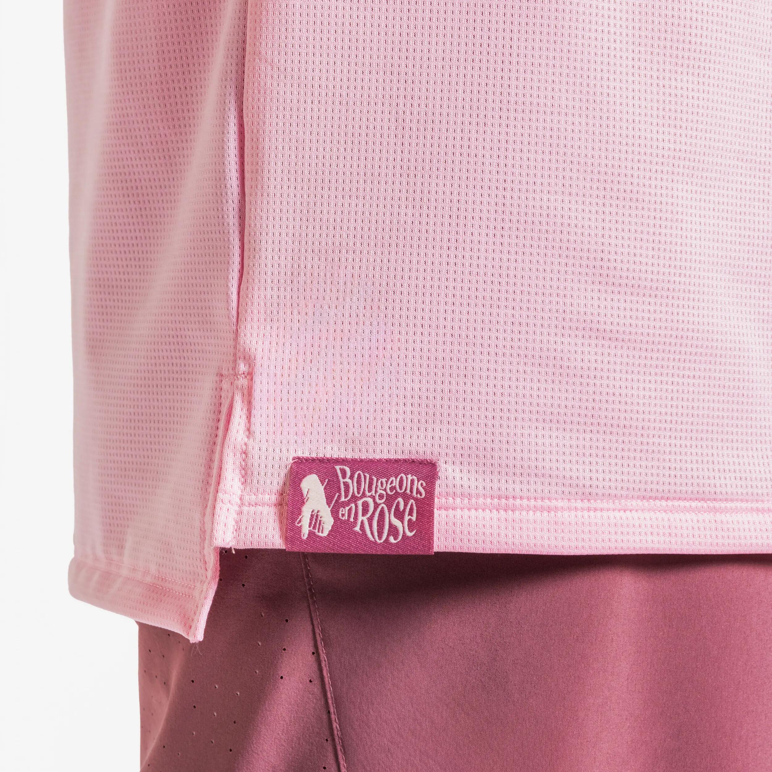 Koszulka do biegania męska Kiprun "Bougeons en Rose" 5/6