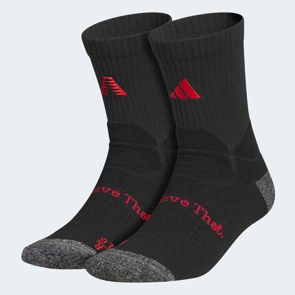 Chaussettes de basketball Adulte - Anthony Edwards noir et rouge