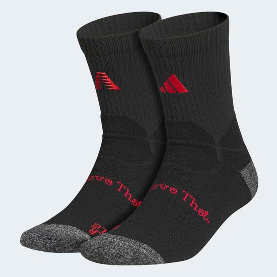Chaussettes de basketball Adulte - Anthony Edwards noir et rouge