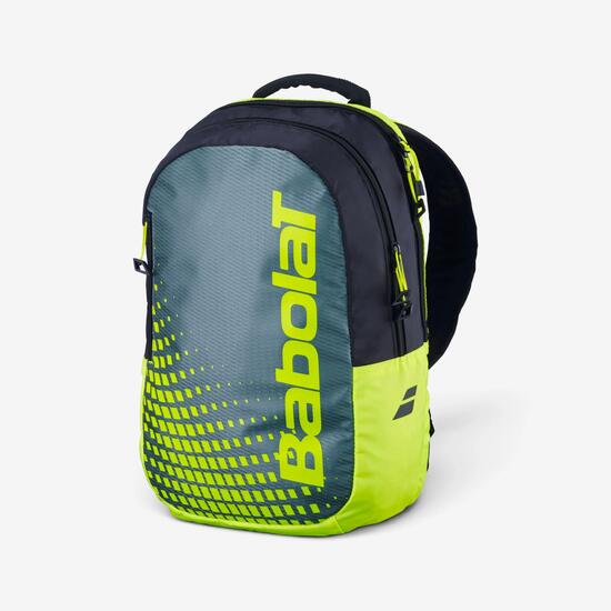 Mochila de tenis 14 L niños, mochila Babolat negro y amarillo