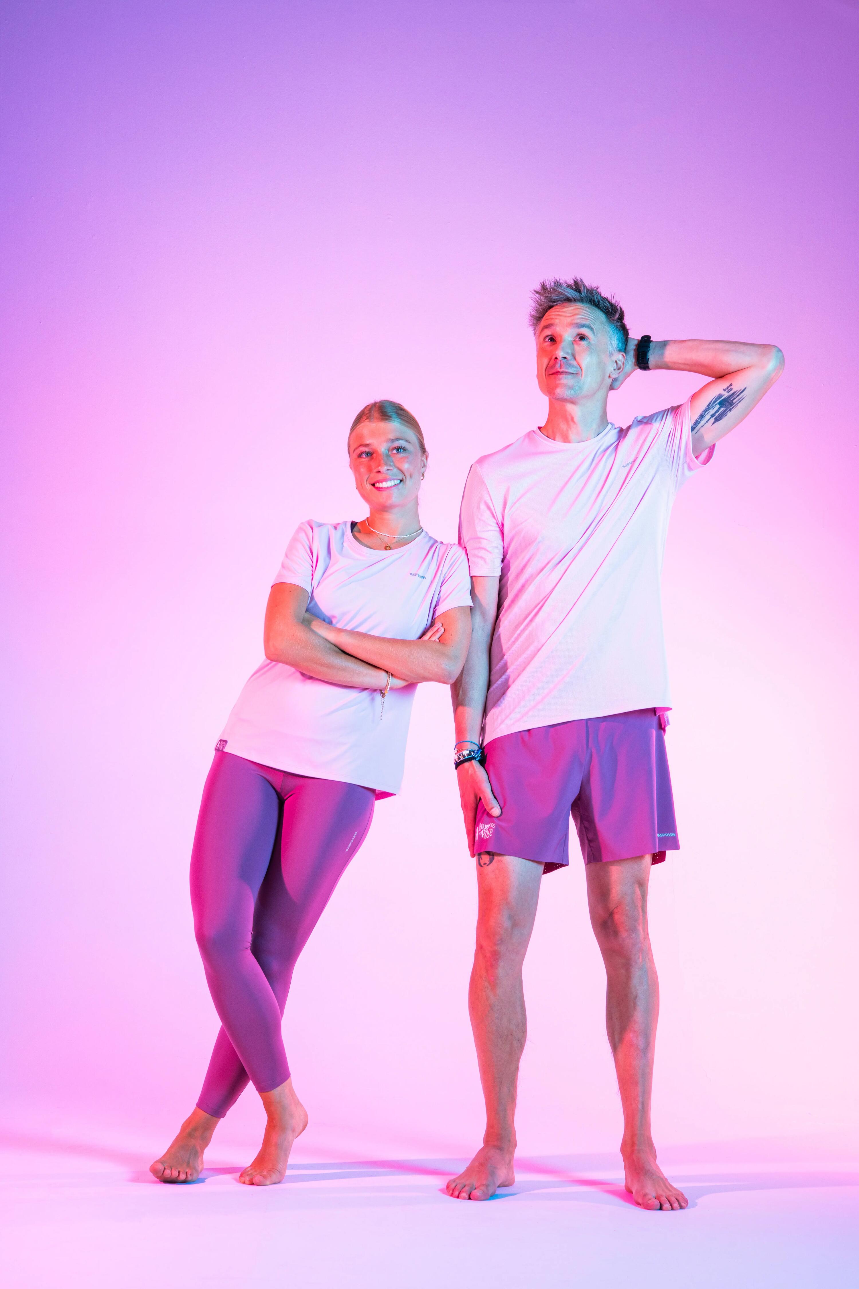 T-shirt running respirant femme, Bougeons en Rose 11/13