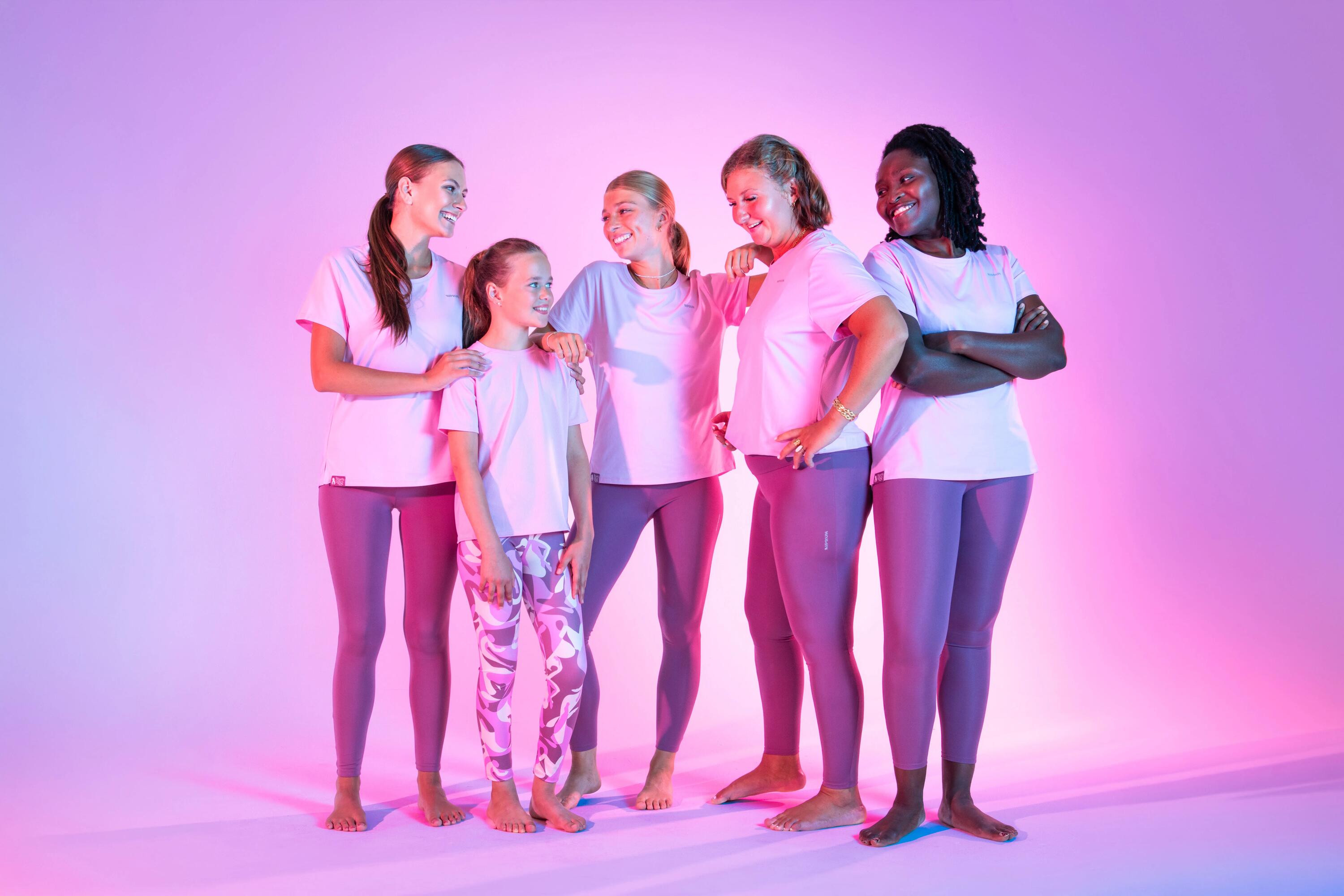 Legginsy sportowe dla dzieci "Bougeons en Rose" 9/9