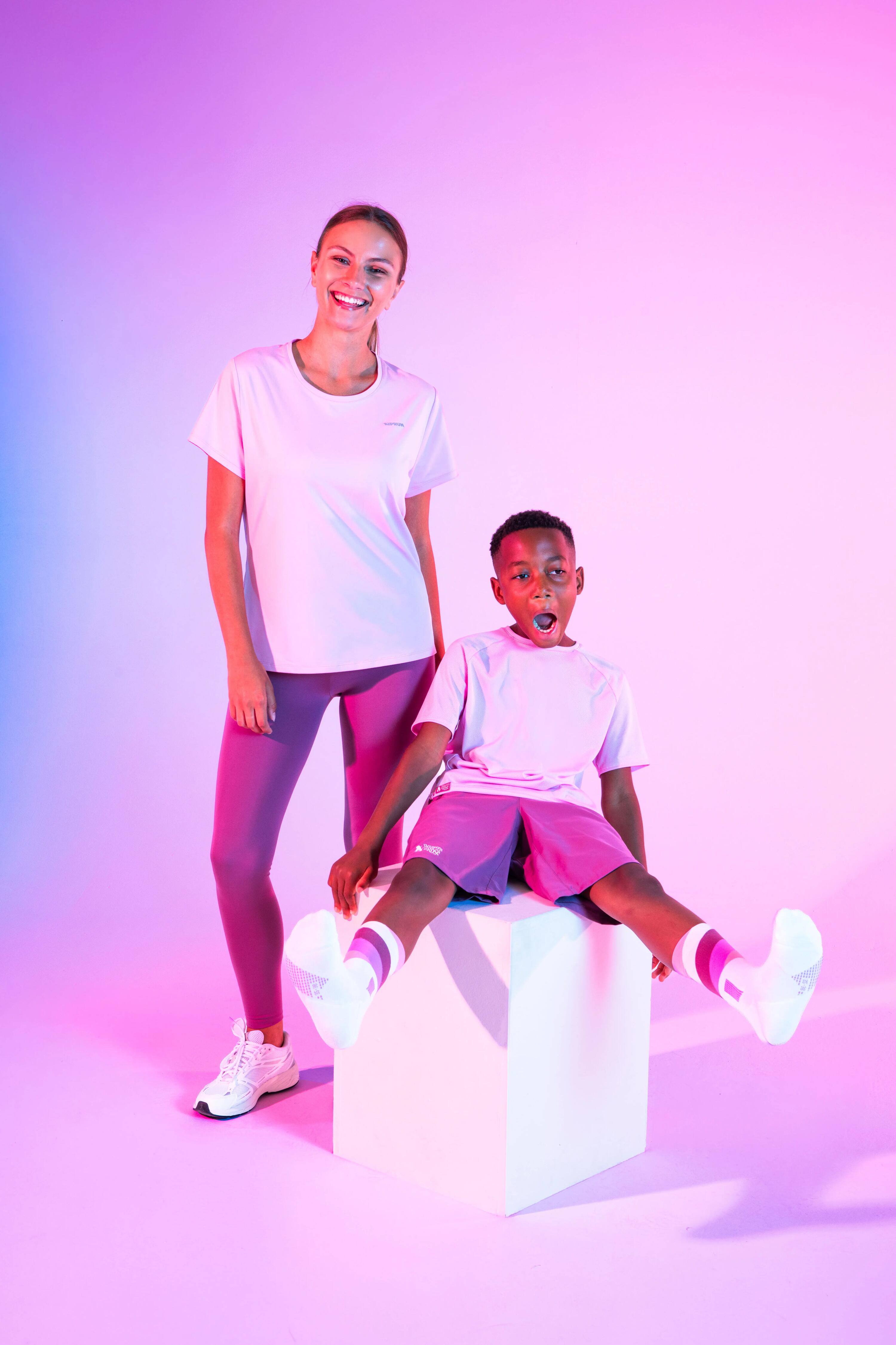 Pantaloncini bambino ginnastica BOUGEONS EN ROSE regular fit traspiranti 9/11