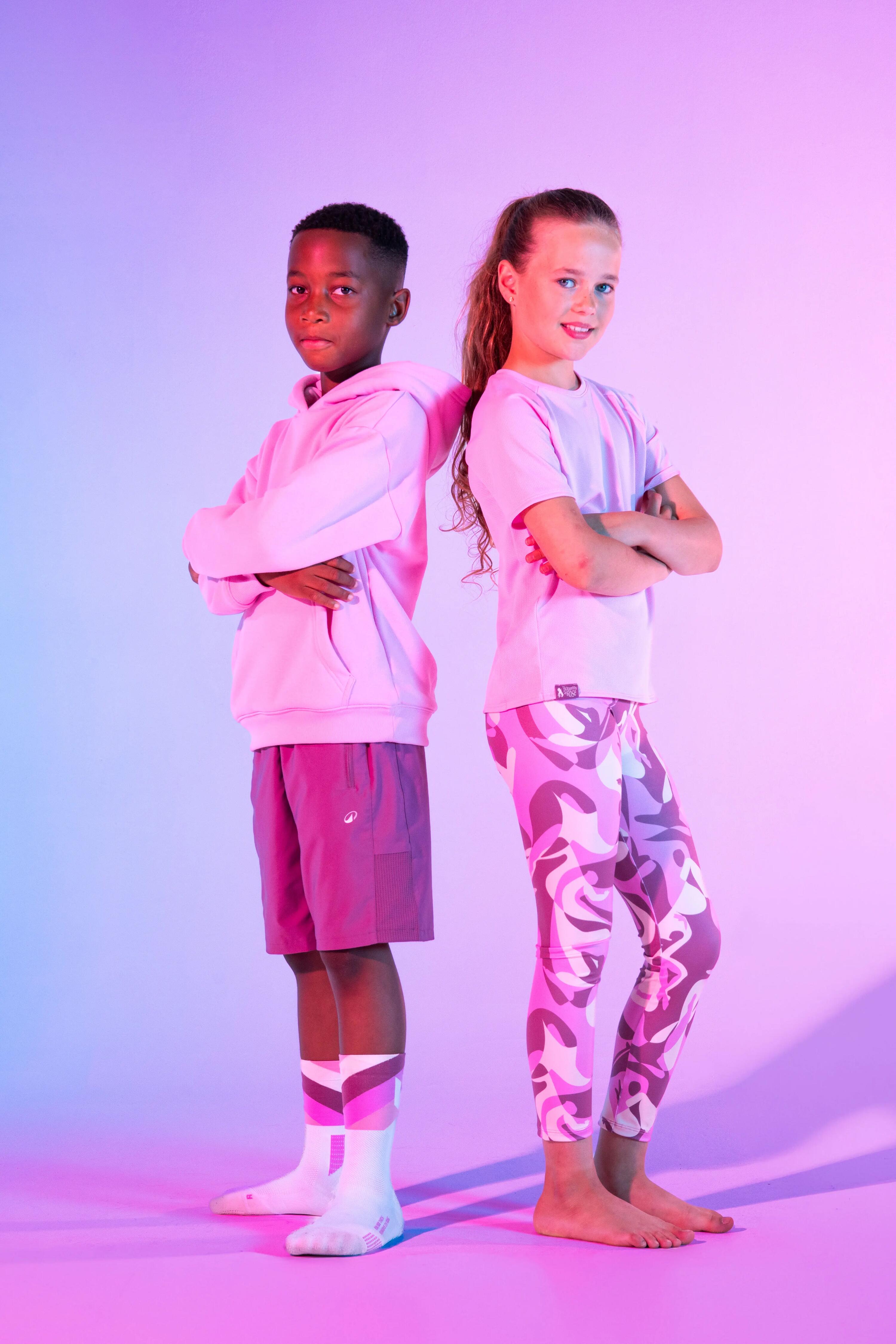 Pantaloncini bambino ginnastica BOUGEONS EN ROSE regular fit traspiranti 8/11