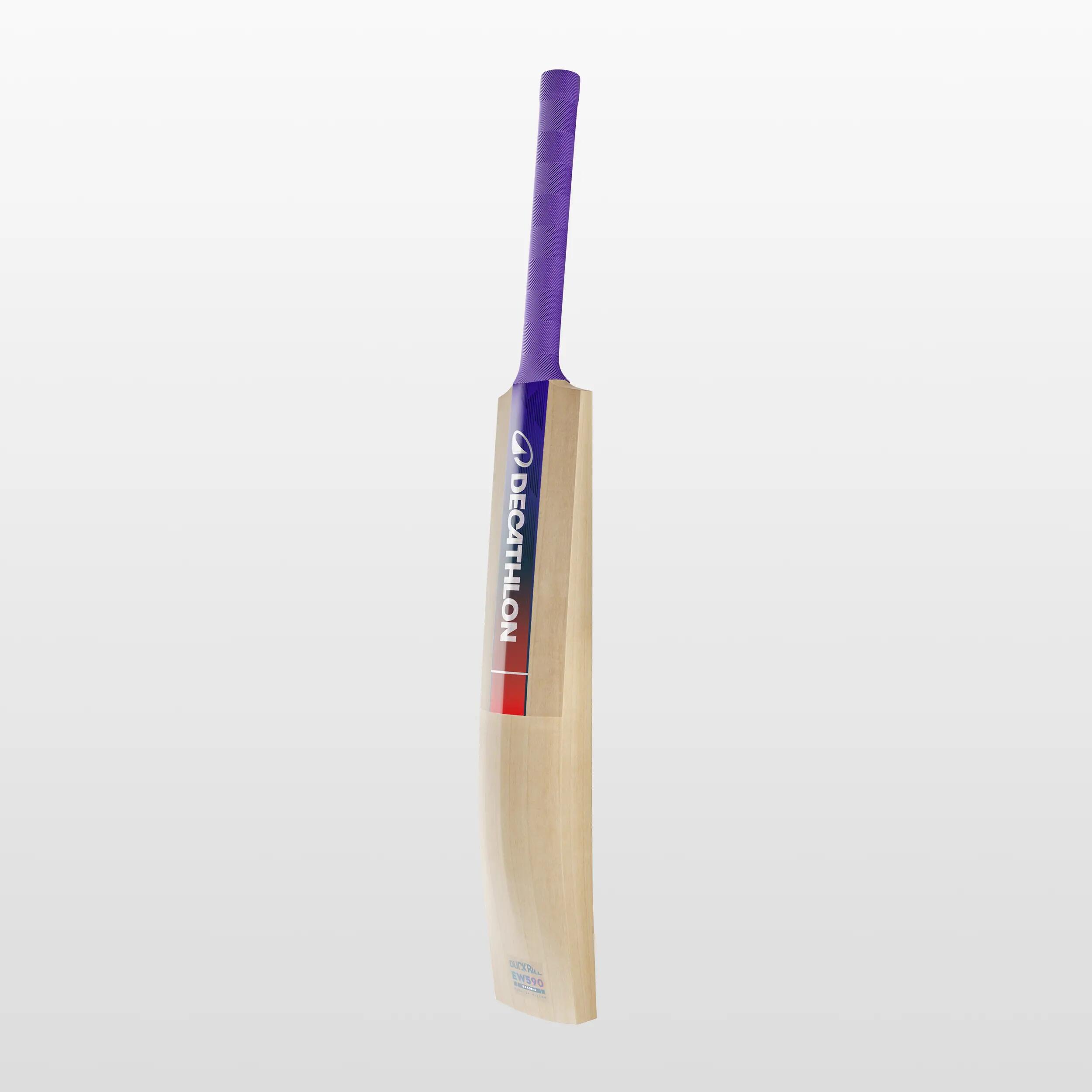 Adult English Willow Cricket Bat G4 Size SH Lightweight Leather Ball Bat with Cover EW590 DB -  3