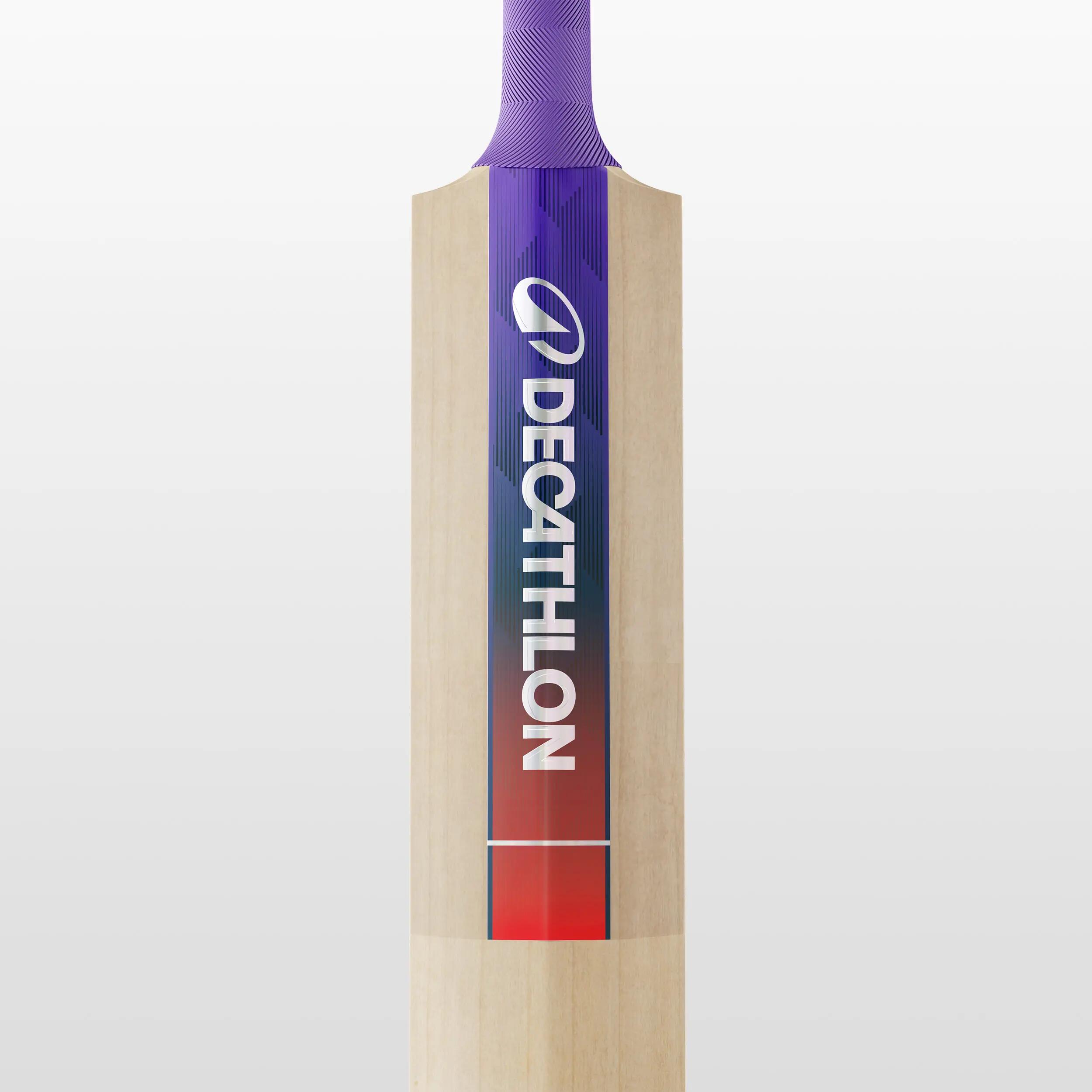 Adult English Willow Cricket Bat G4 Size SH Lightweight Leather Ball Bat with Cover EW590 DB -  4