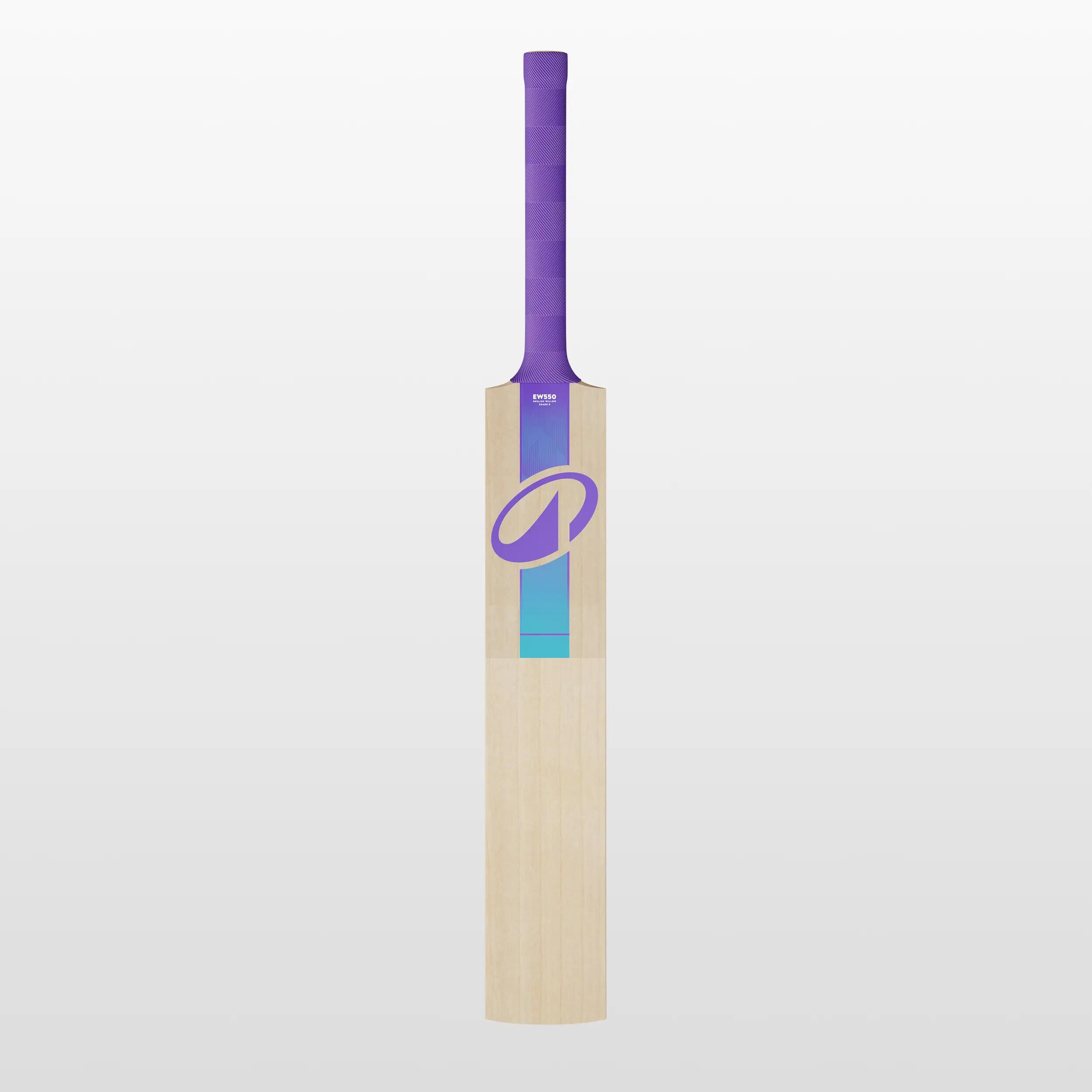 Kids English Willow Cricket Bat G5 Size 4 Lightweight Leather Ball Bat with Cover EW550 -  2