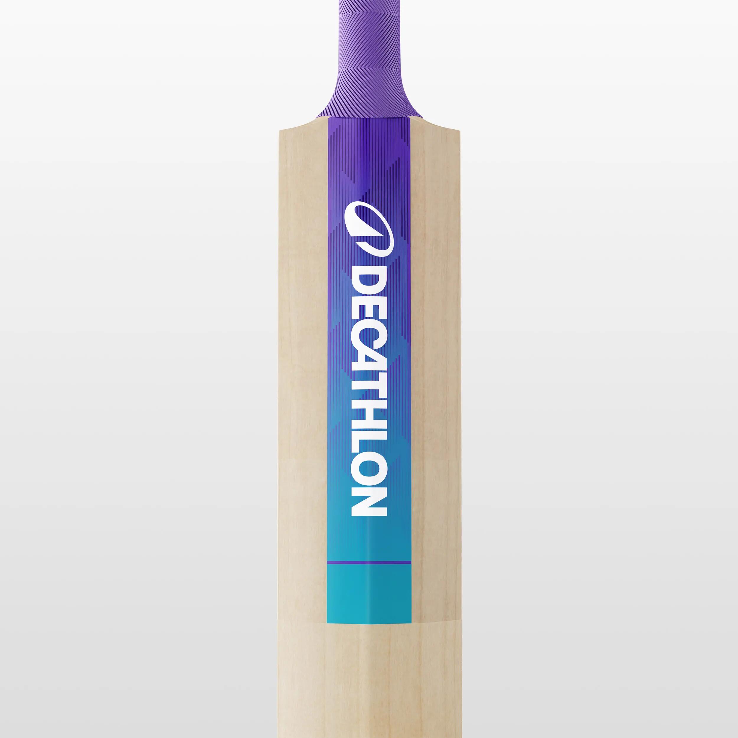 Kids English Willow Cricket Bat G5 Size 4 Lightweight Leather Ball Bat with Cover EW550 -  4