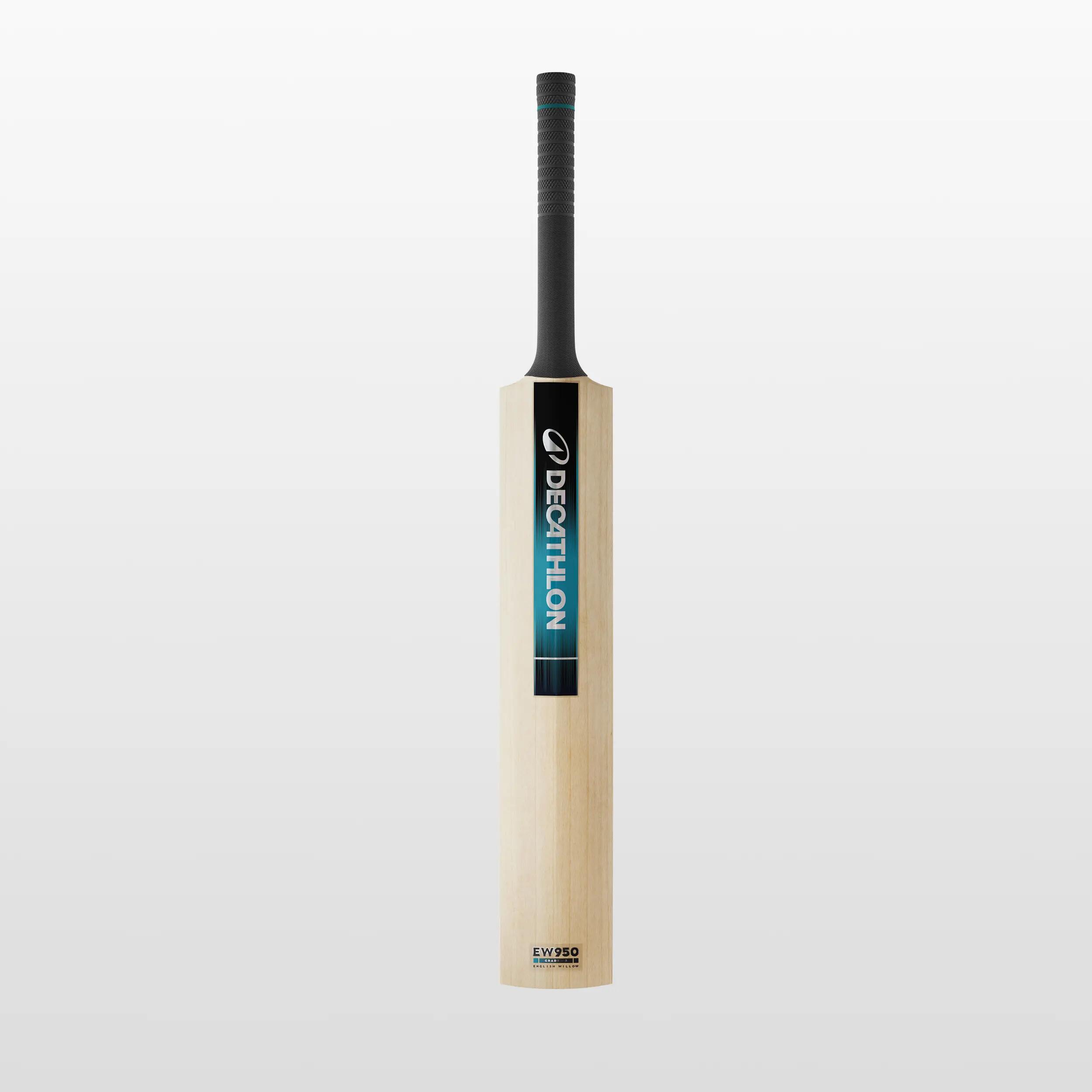 Adult English Willow Cricket Bat G2 Size SH Lightweight Leather Ball Bat with Cover EW950 -  1