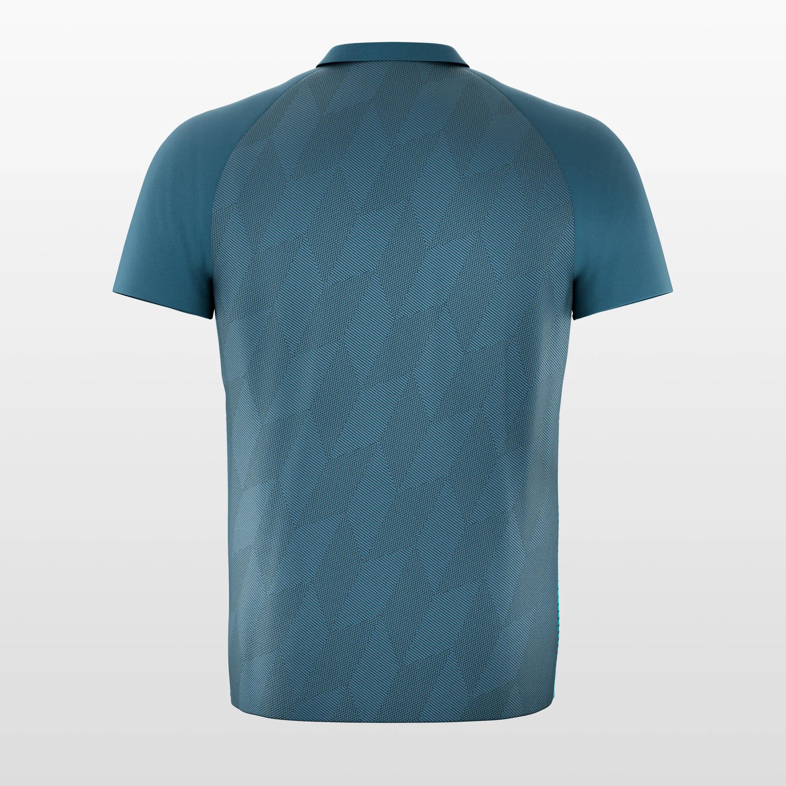 Men Cricket Short Sleeved Polo Shirt Quick Dry CP900 - Turquoise -  4